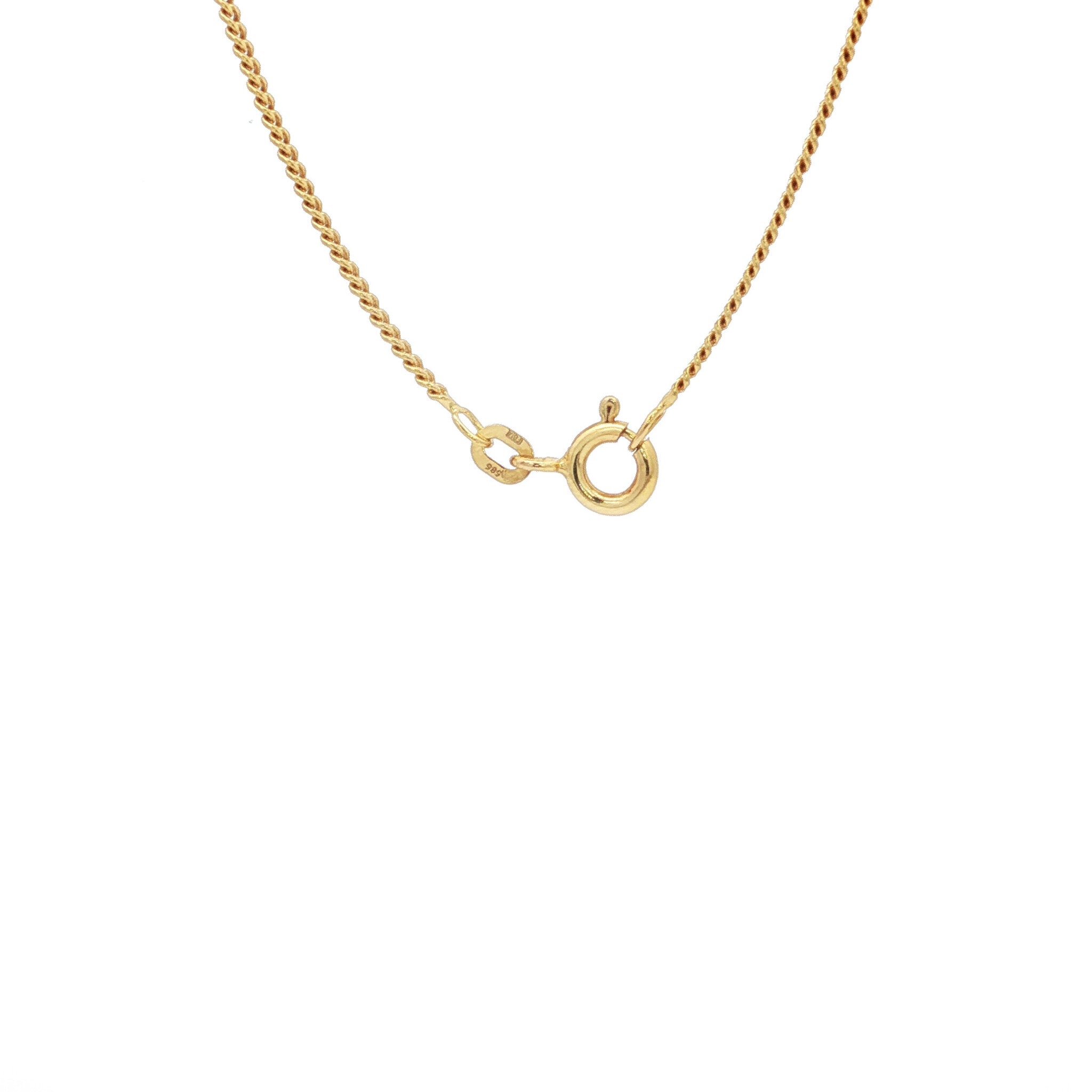 Gold vintage gourmet necklace 14 kt