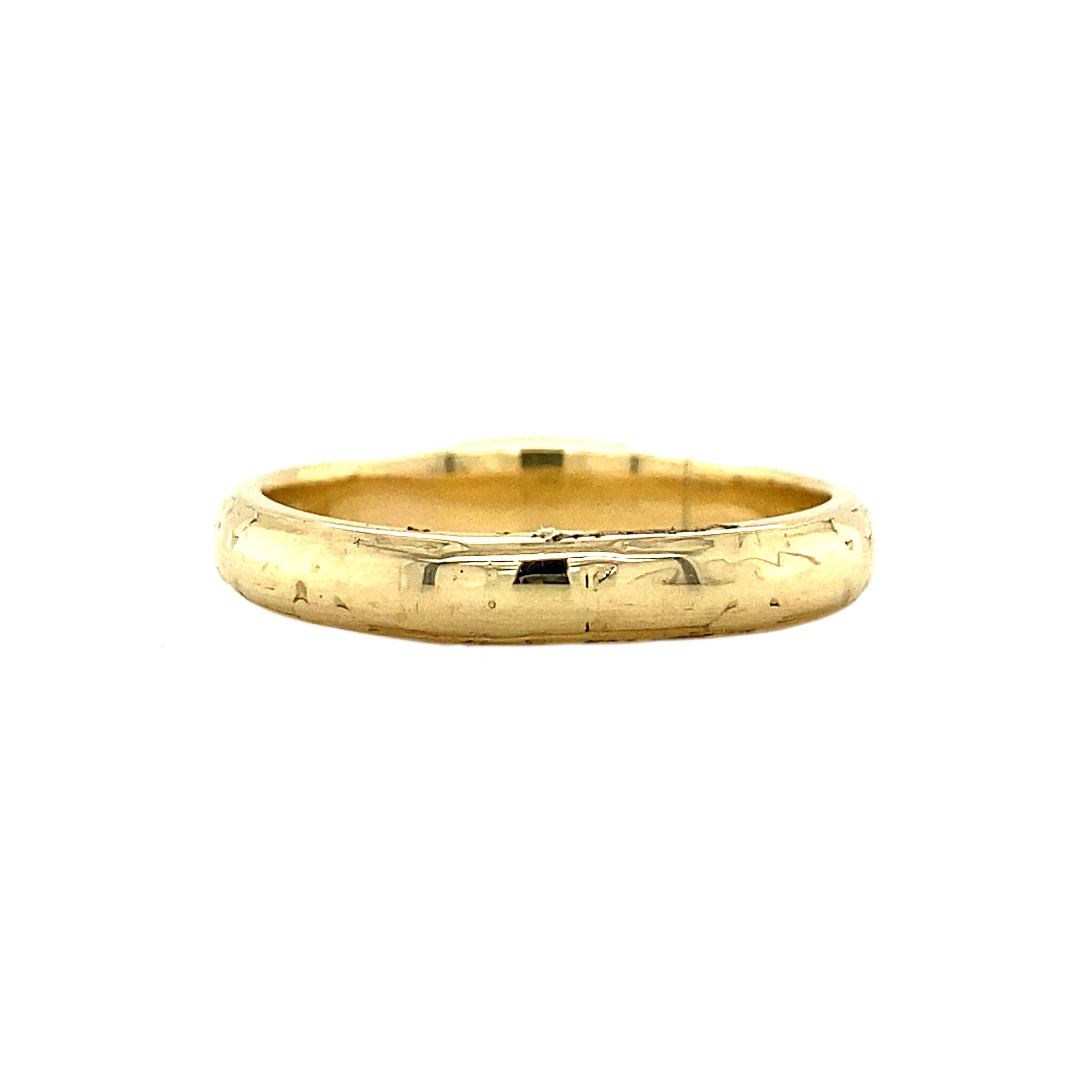14 kt gold ring with rose-cut diamond