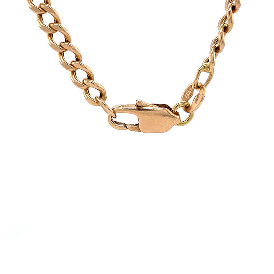 Gouden vintage gourmet collier 14 krt