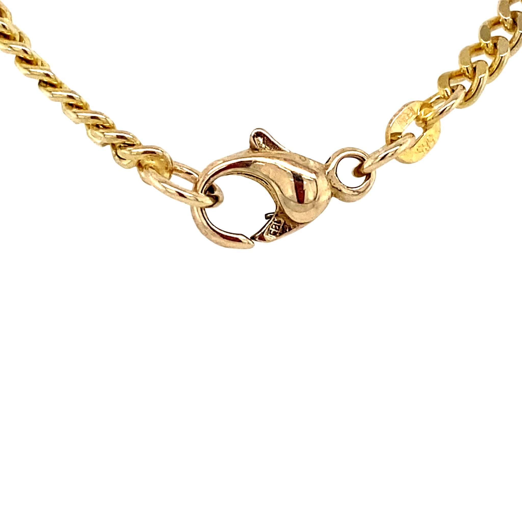 Gouden vintage fantasie collier 14 krt