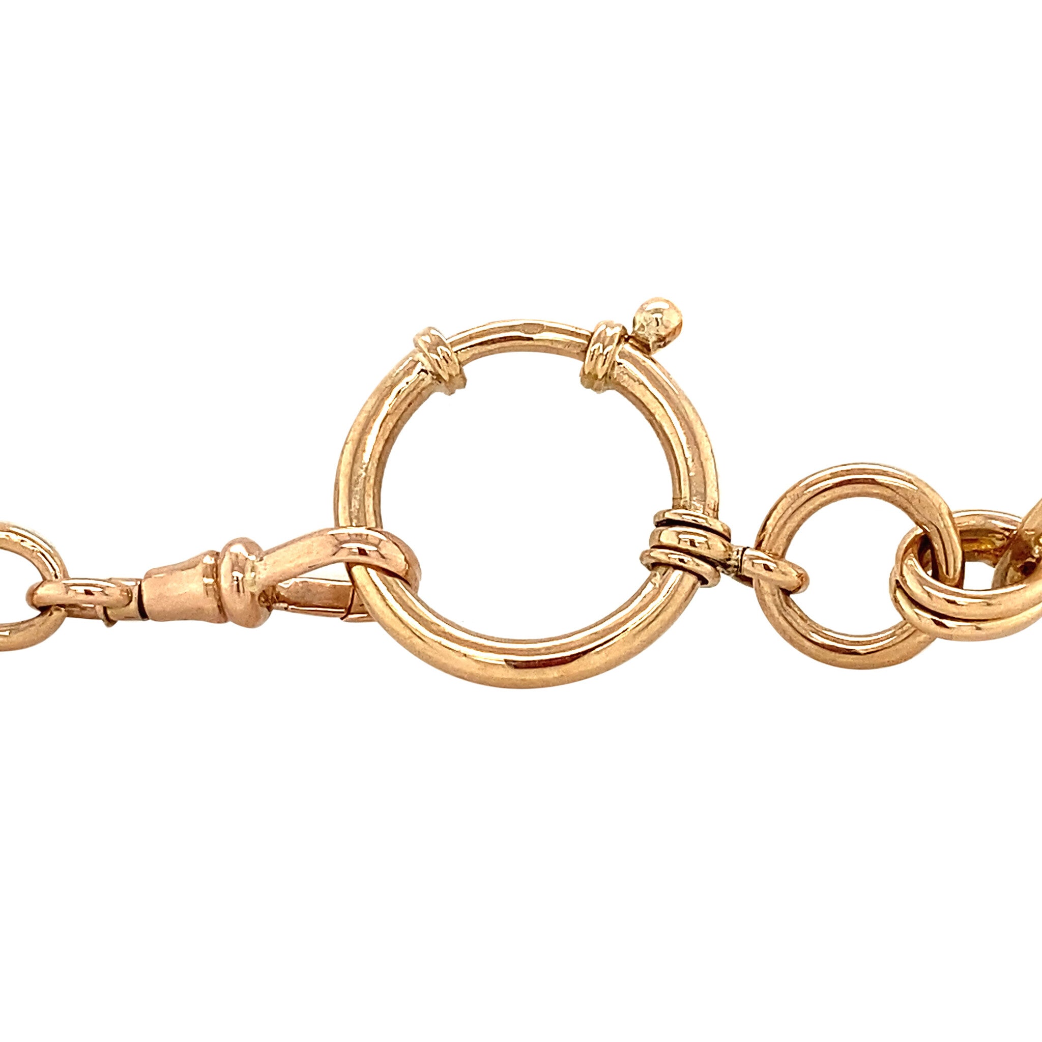 Roségouden vintage fantasie armband 14 krt