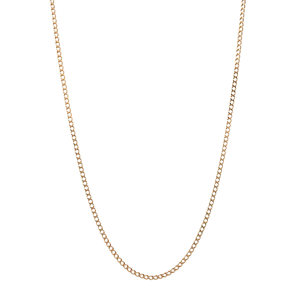 Gouden vintage gourmet lengtecollier 14 kt