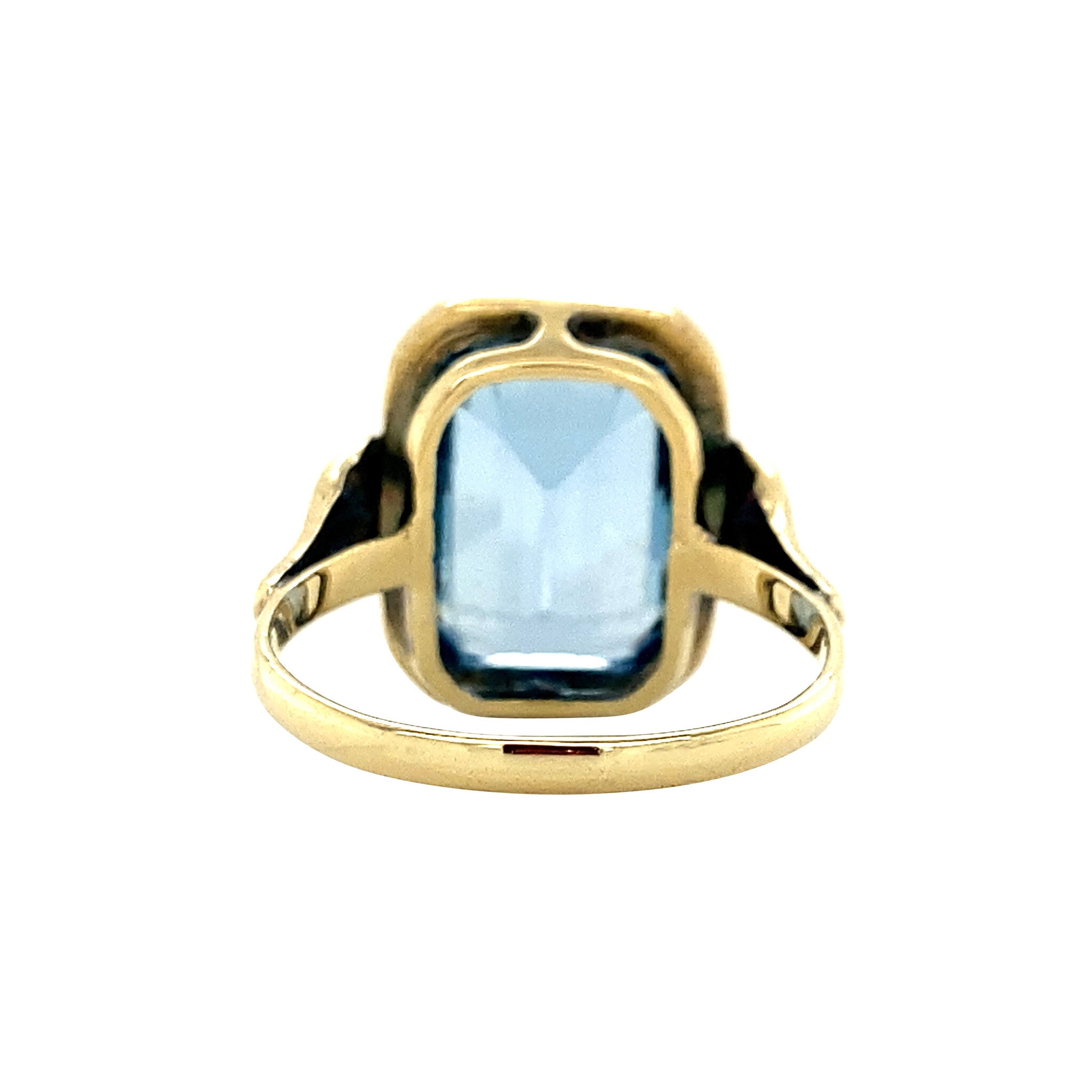 Gouden ring met spinel 14 krt