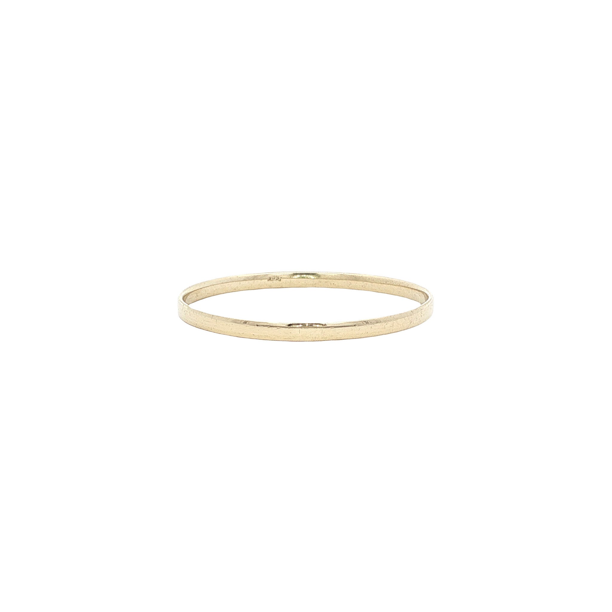 Gouden gladde ring 14 kt