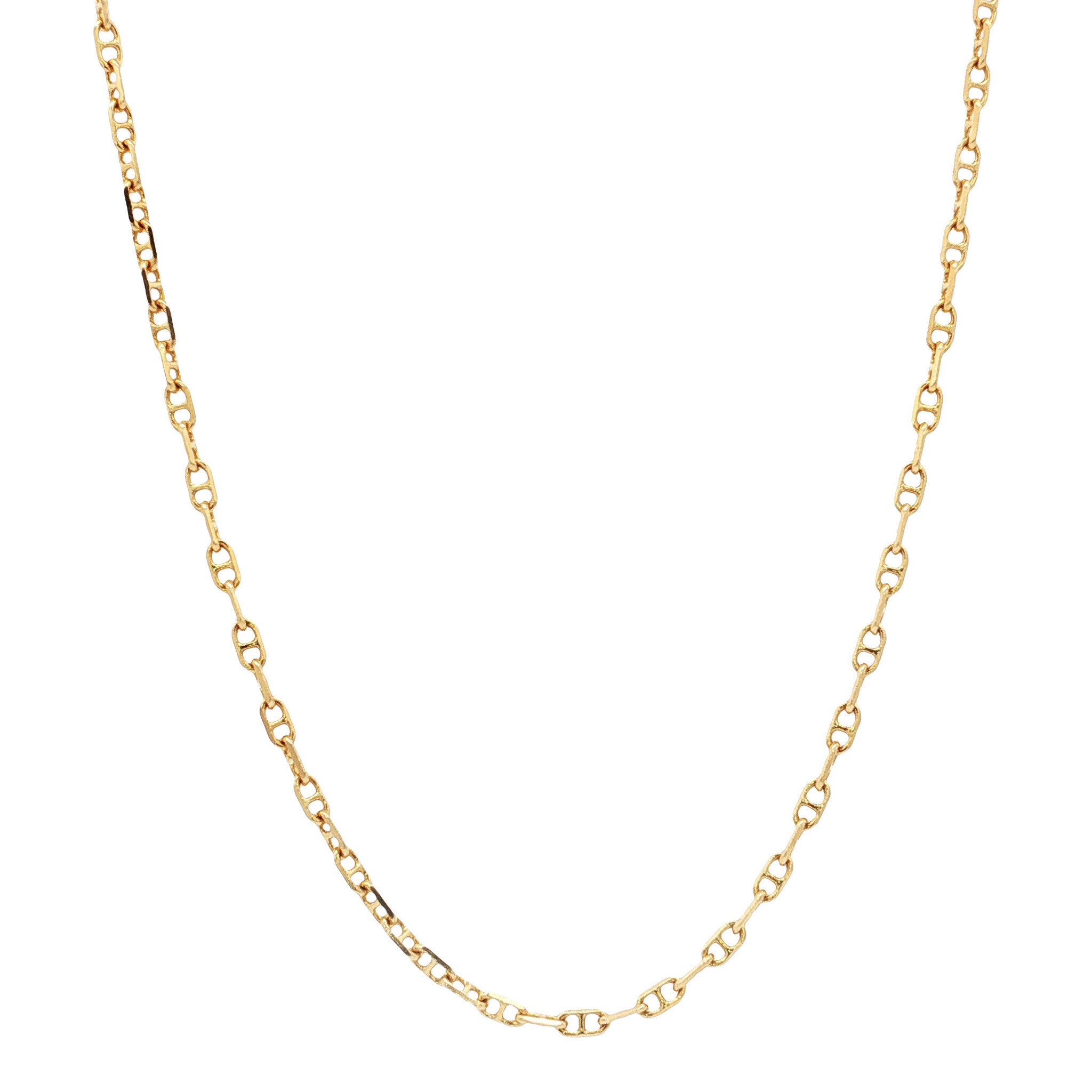 Gouden vintage fantasie collier 14 kt