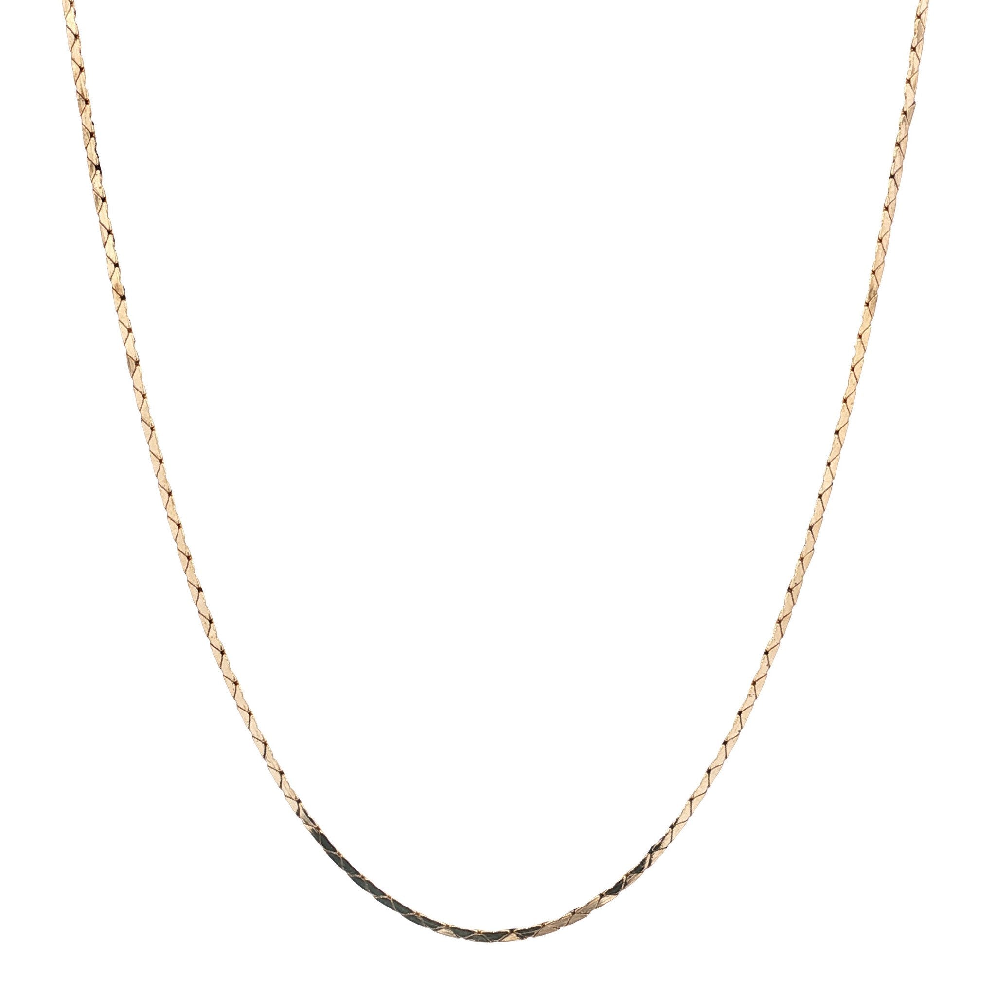 Gouden vintage cobra collier 14 kt