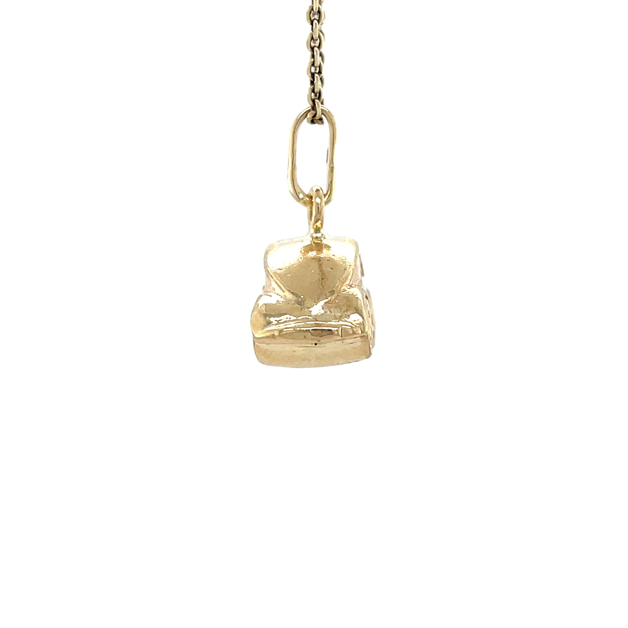 Gouden vintage auto hanger 14 kt