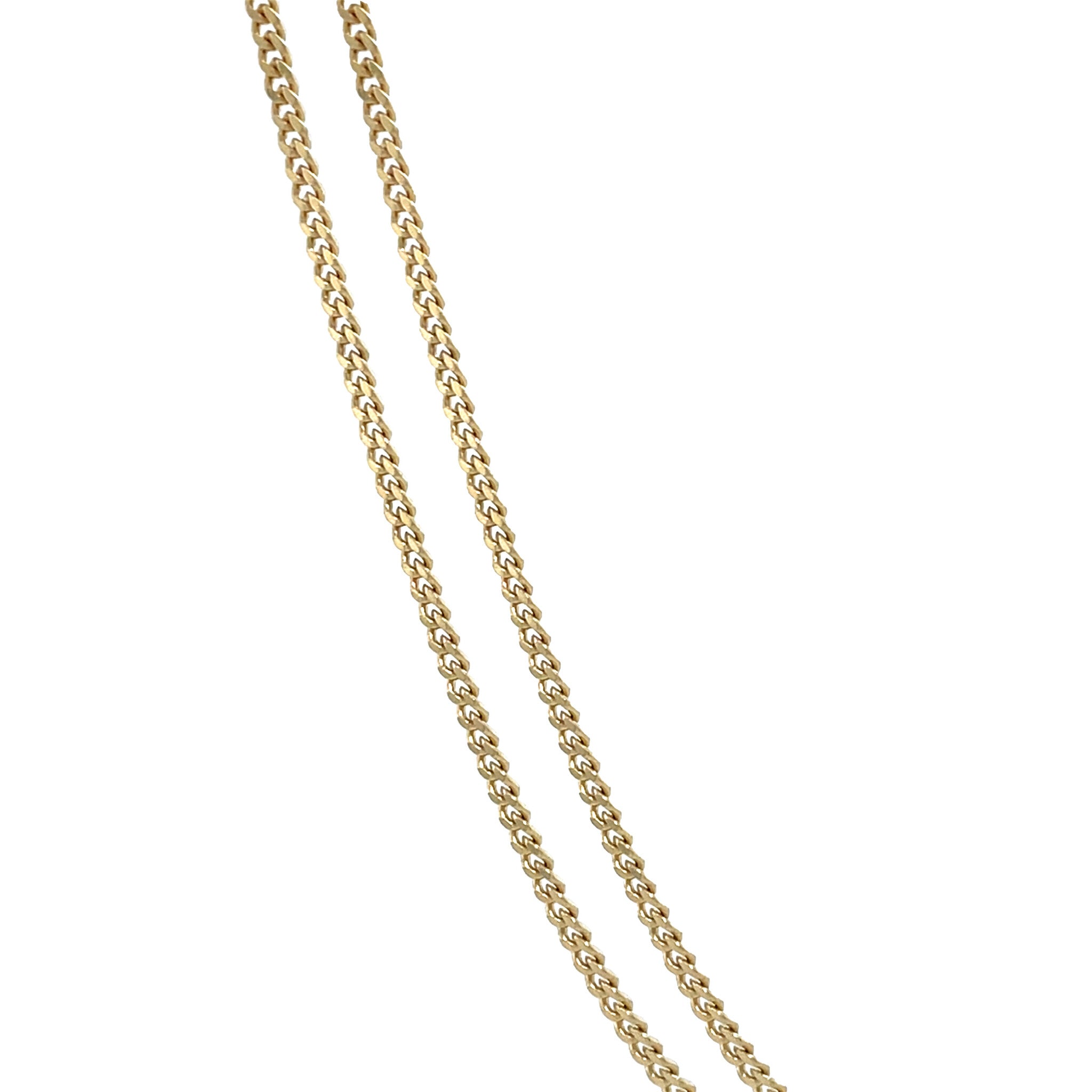 Gouden vintage gourmet lengtecollier 14 krt
