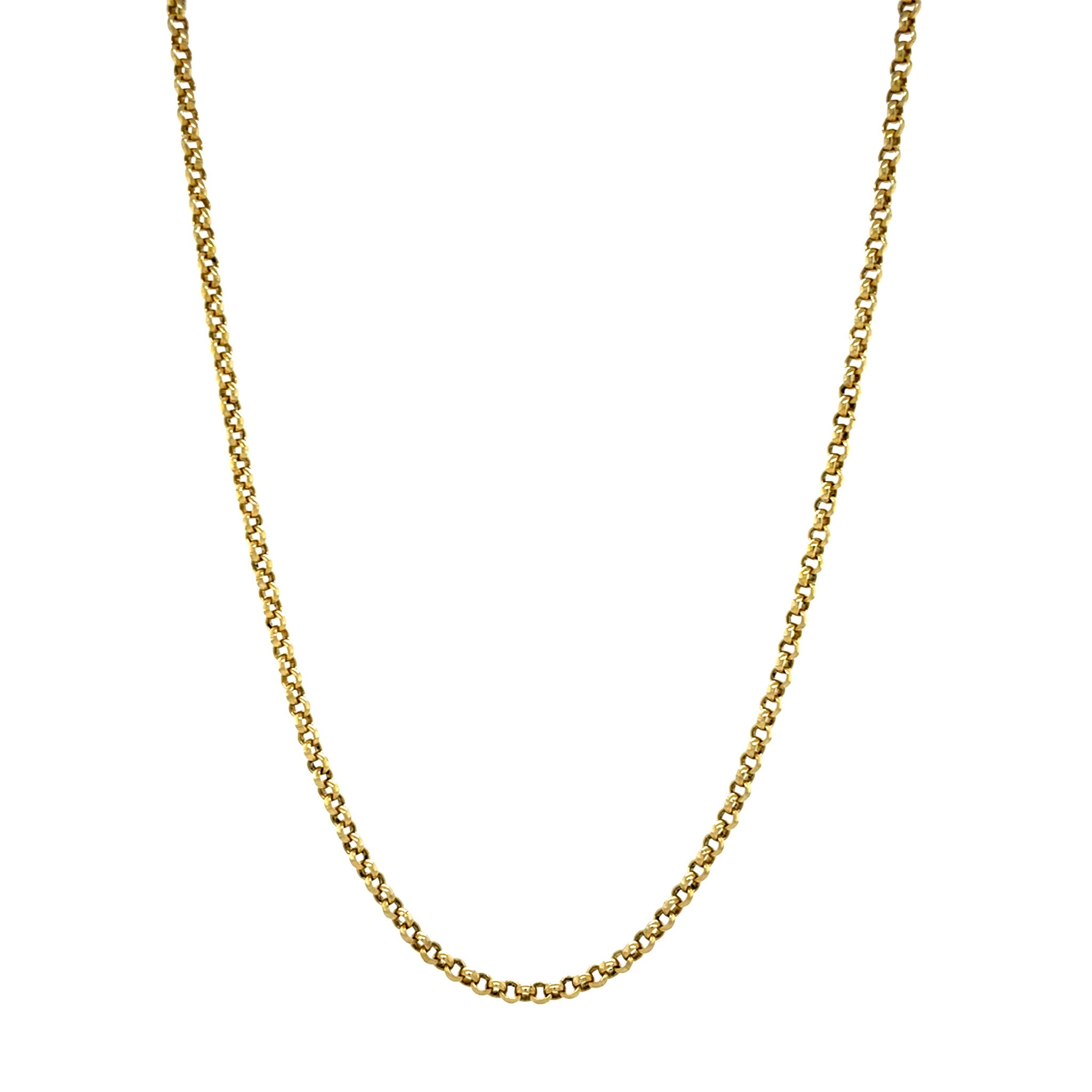 Gouden vintage jasseron collier 14 kt