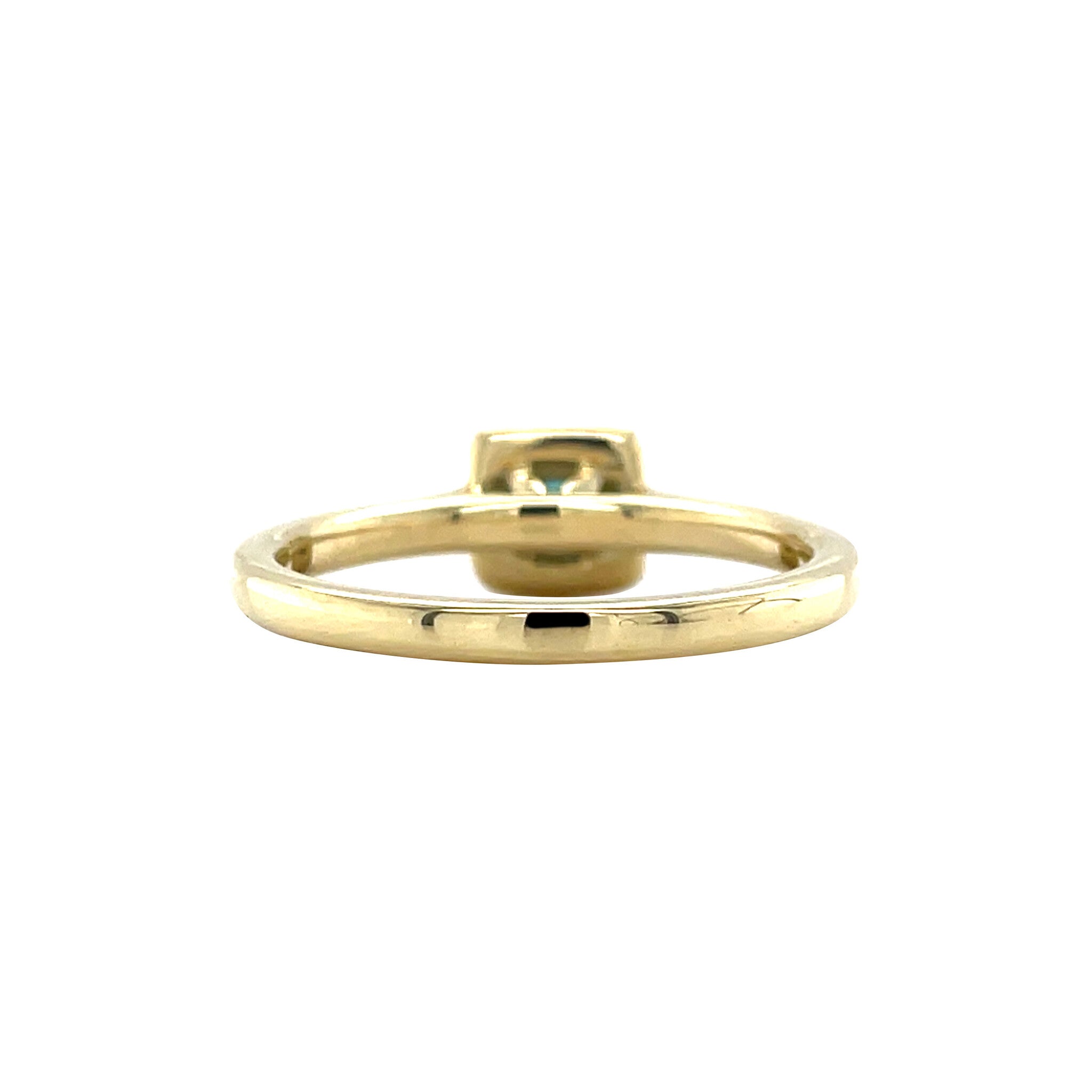 Gouden vintage ring met toermalijn 14 krt