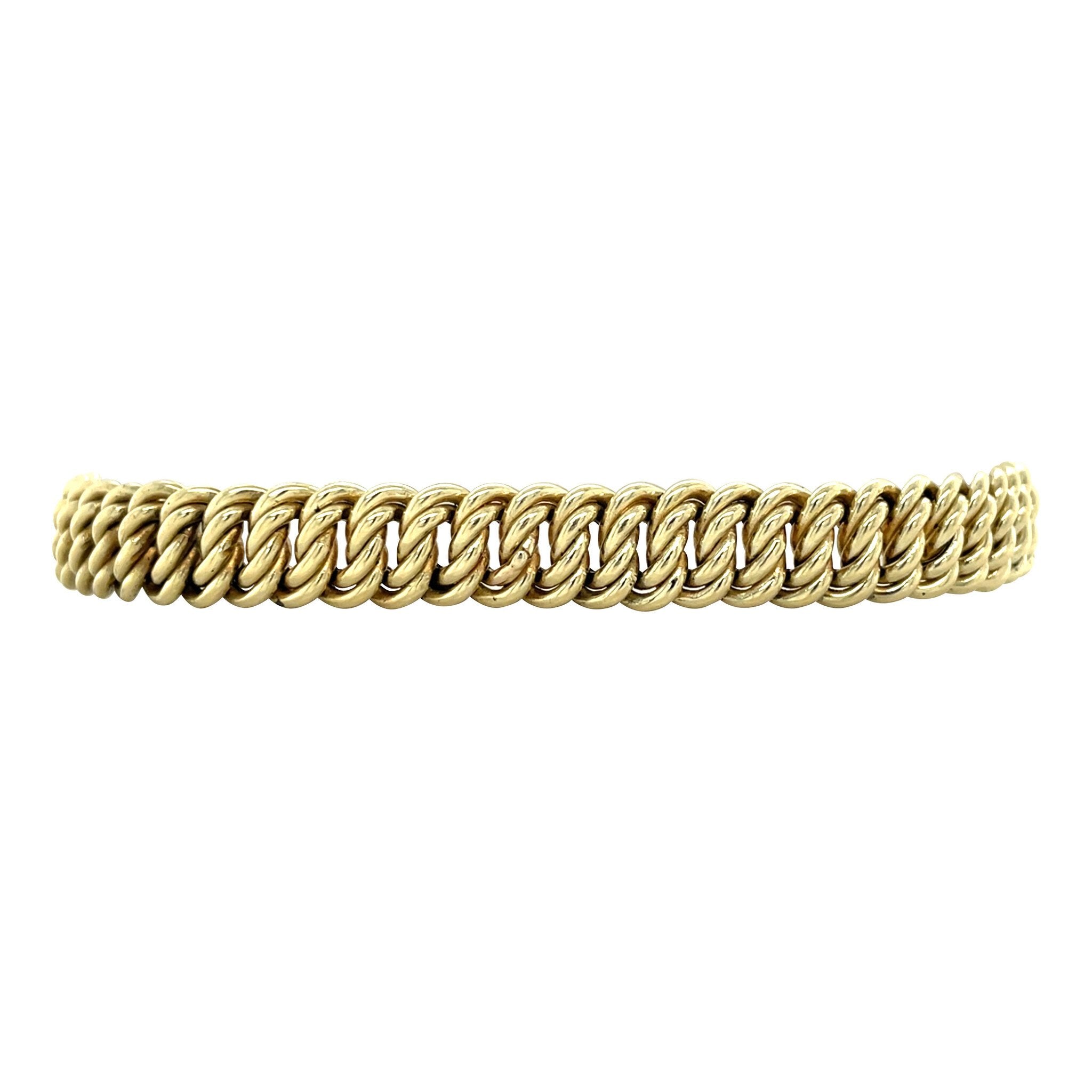 Vintage gold fancy bracelet 14 kt