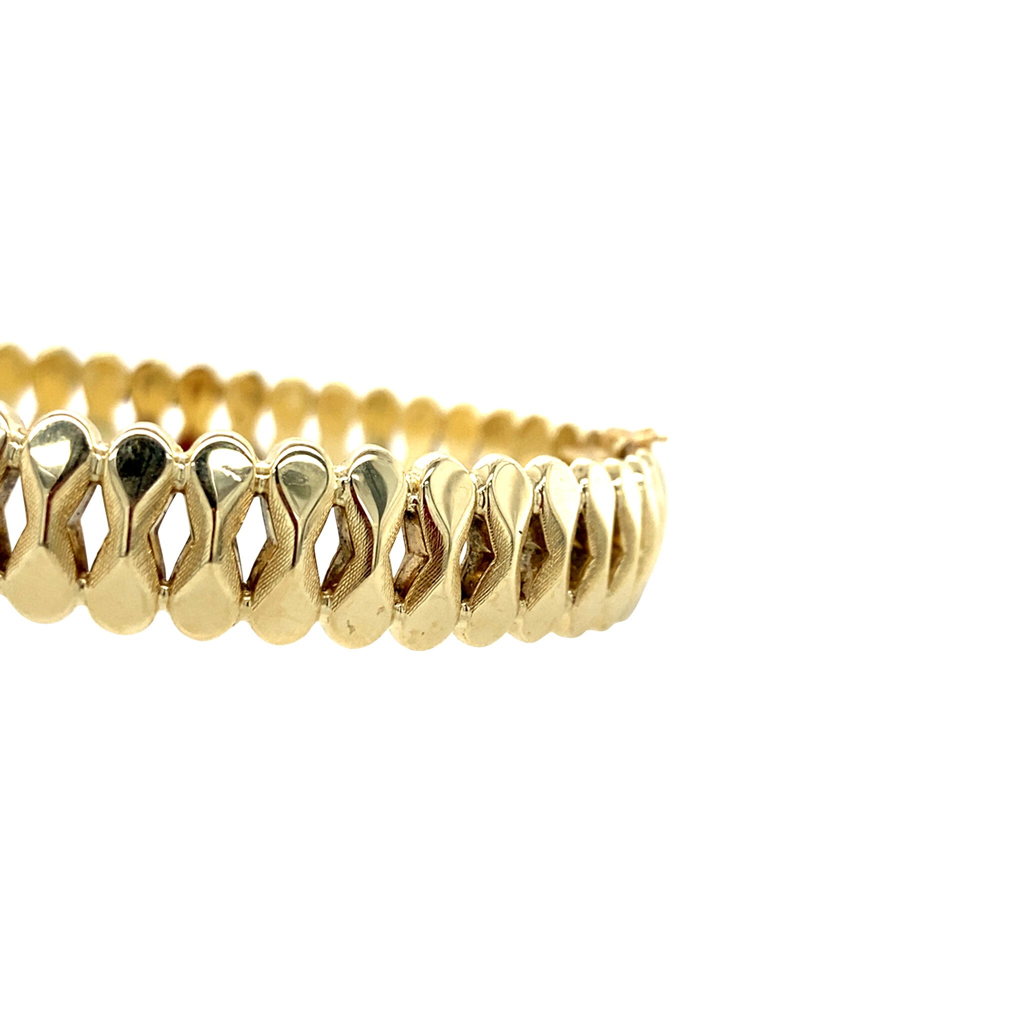 Vintage gold fantasy bangle 14 kt