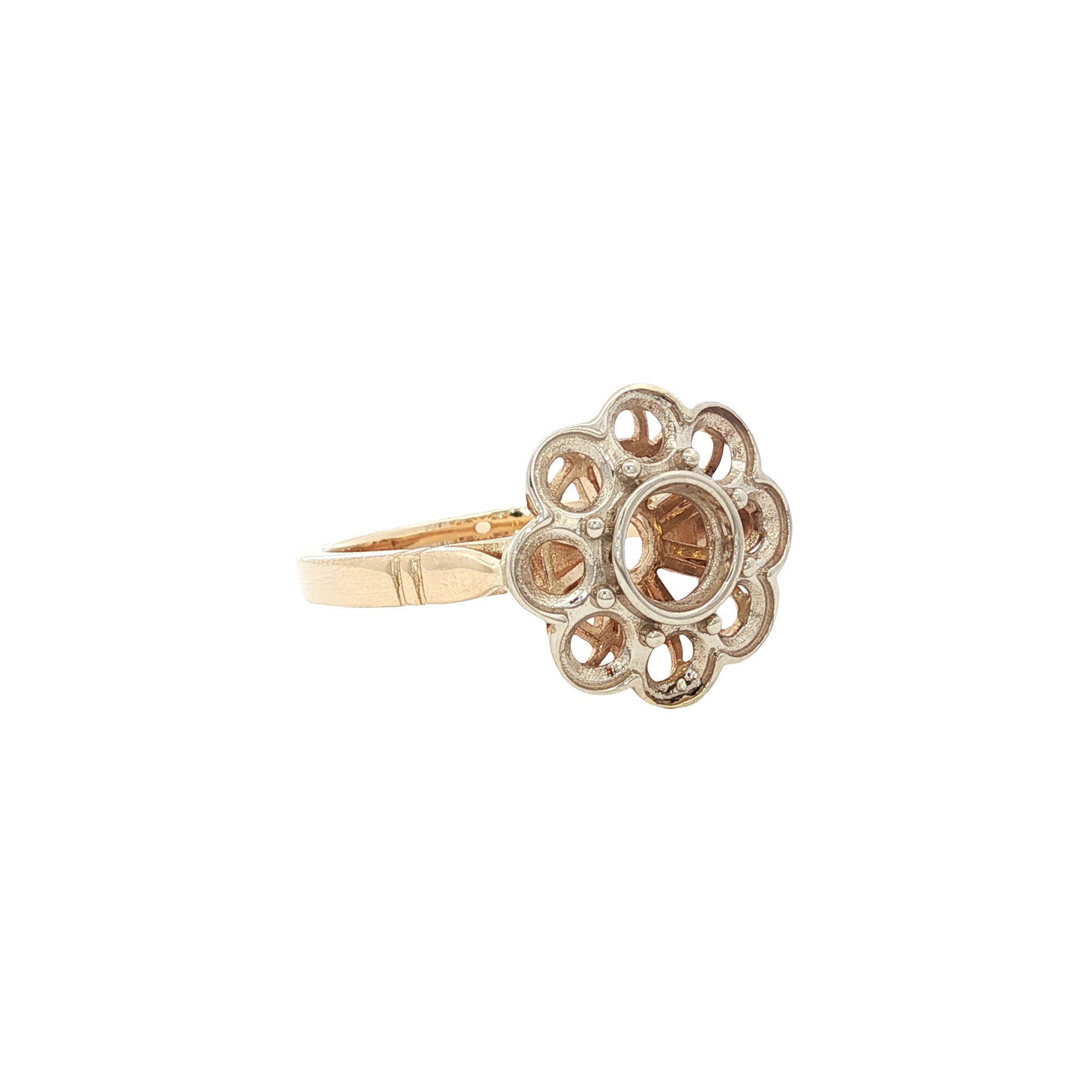 14 kt gold mounting ring