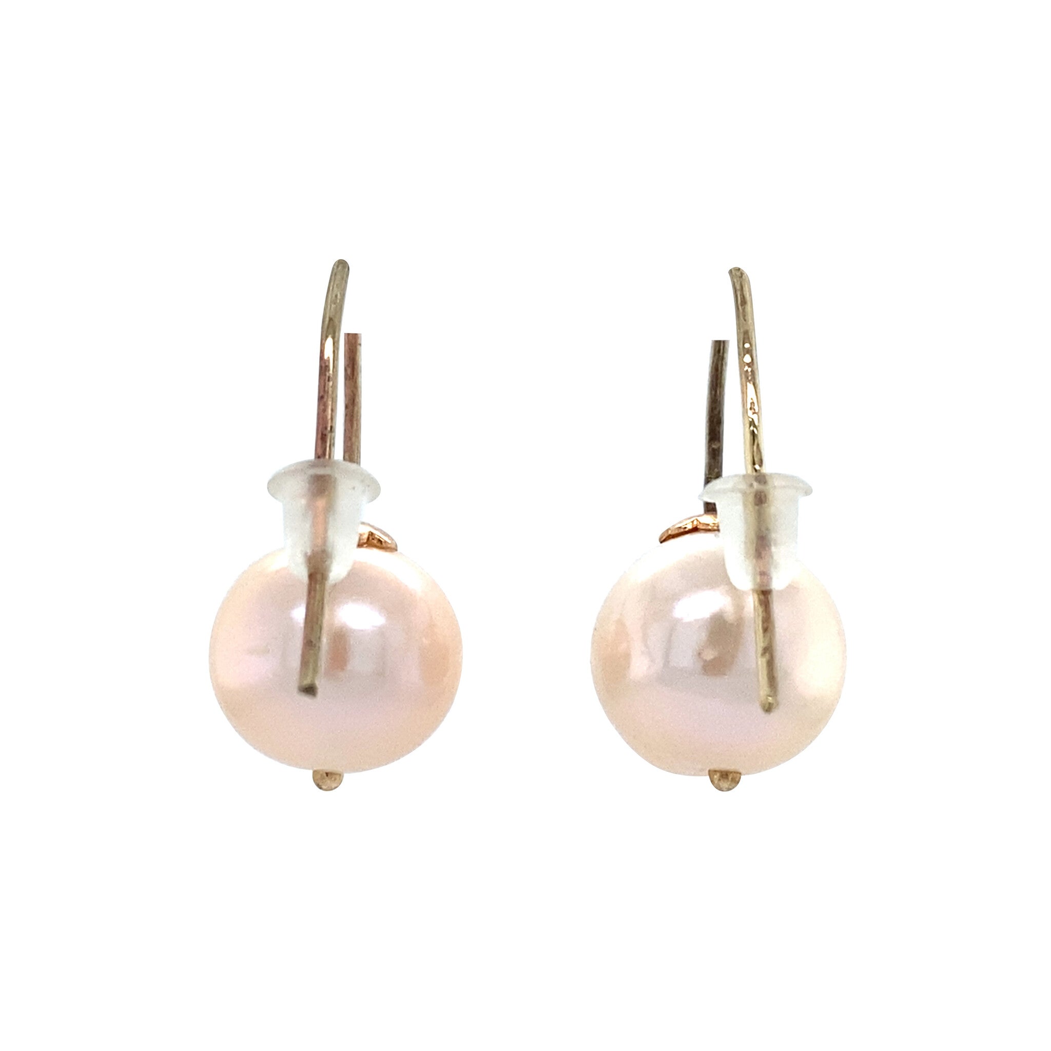 Vintage pearl drop earrings 12 kt