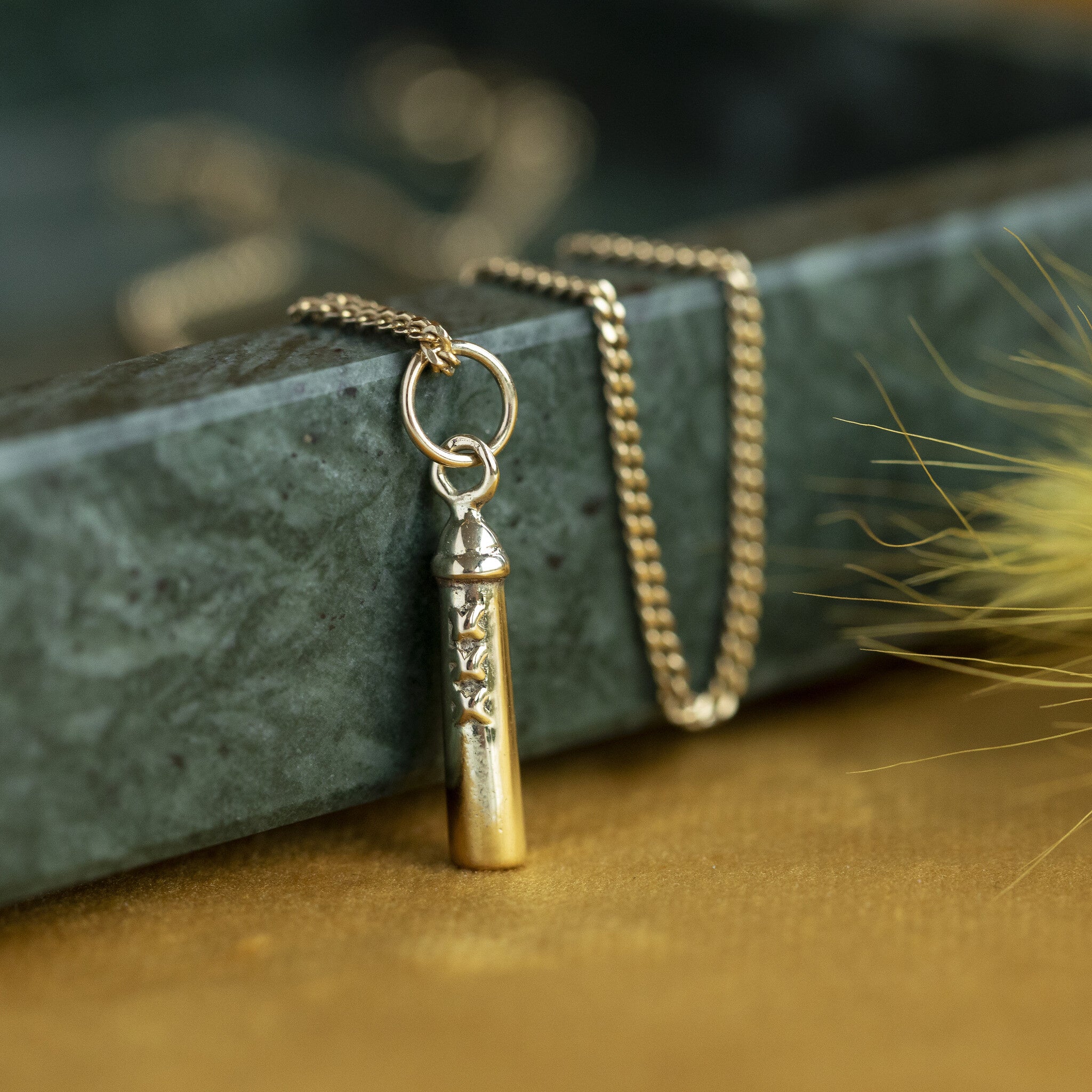 Gold pendant Amsterdammertje 14 krt