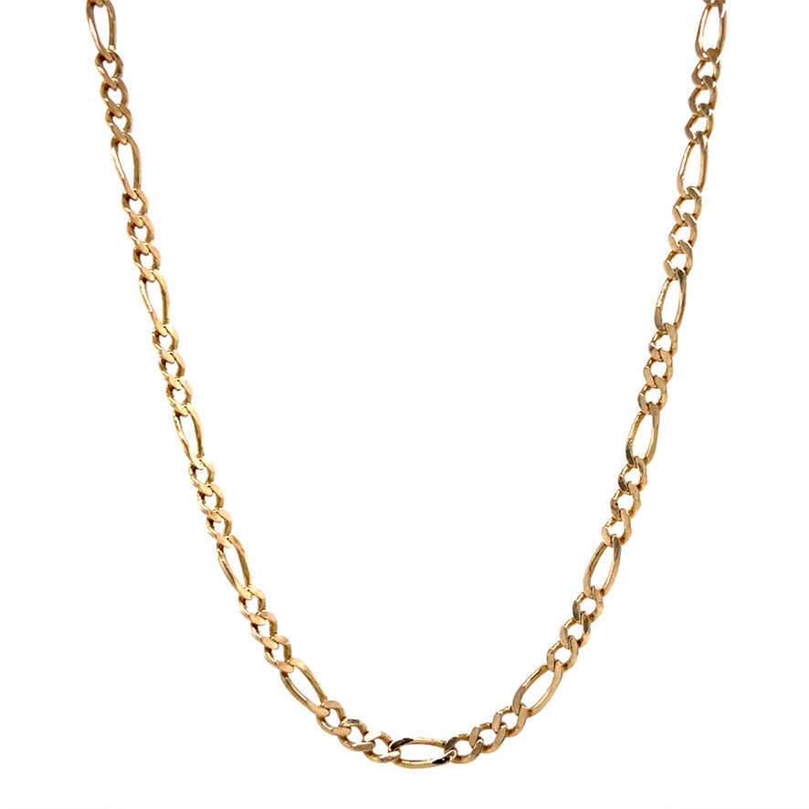 Gouden vintage figaro collier 14 krt