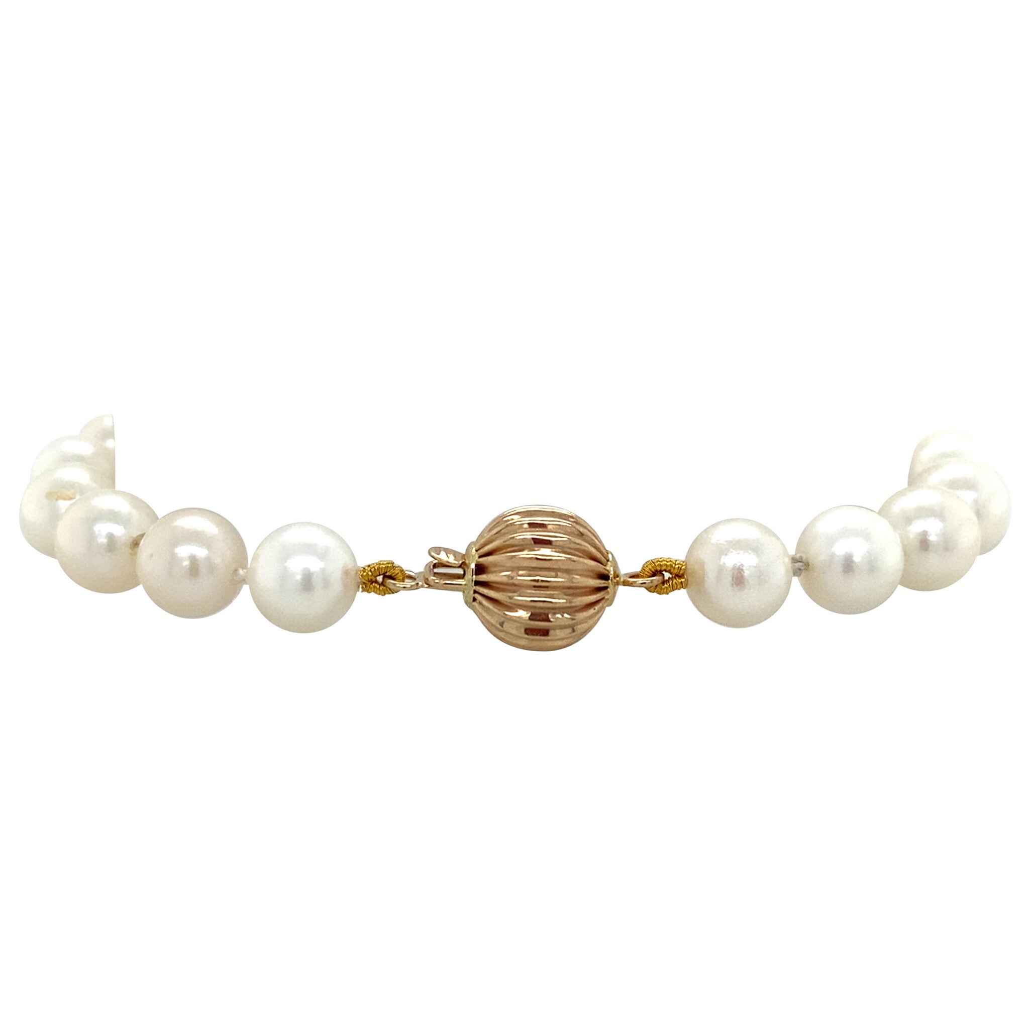 Parel armband met gouden sluiting 14 krt