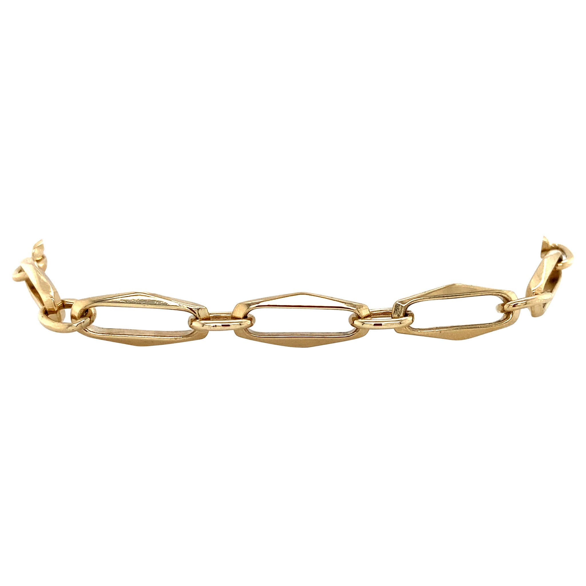 Gouden vintage closed for ever armband 14 krt