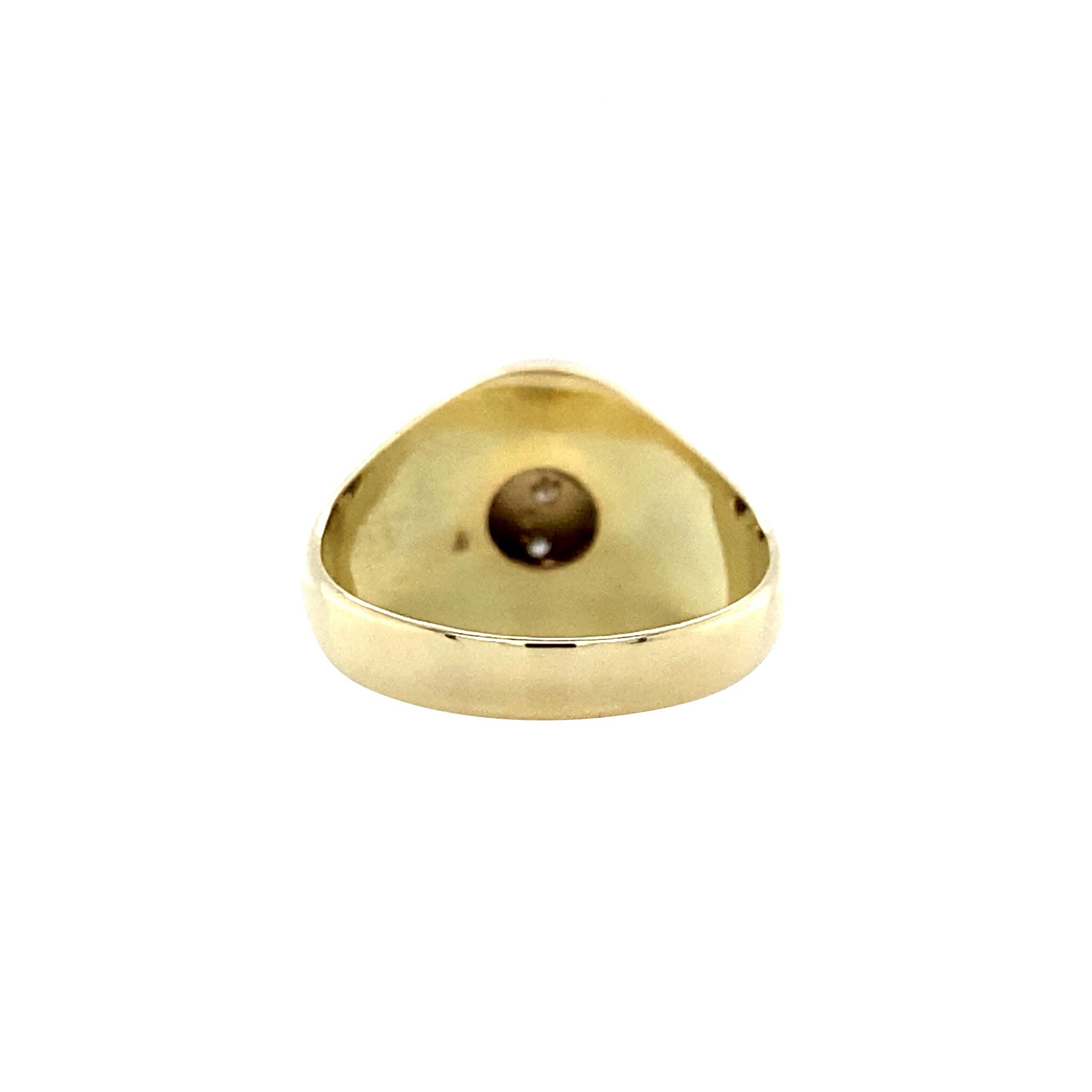 14 kt gold ring with diamond