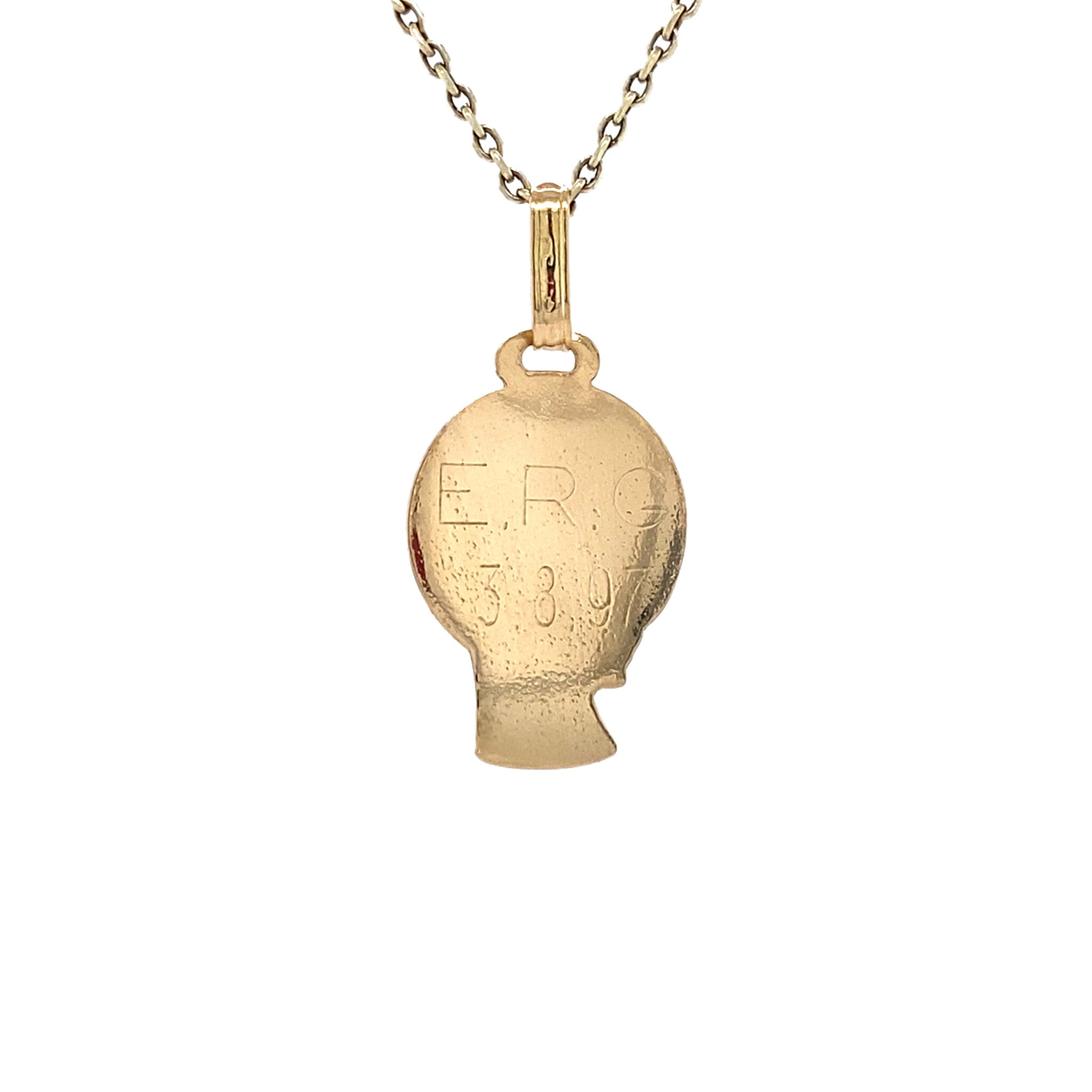 Gouden vintage Maria hanger 18 krt