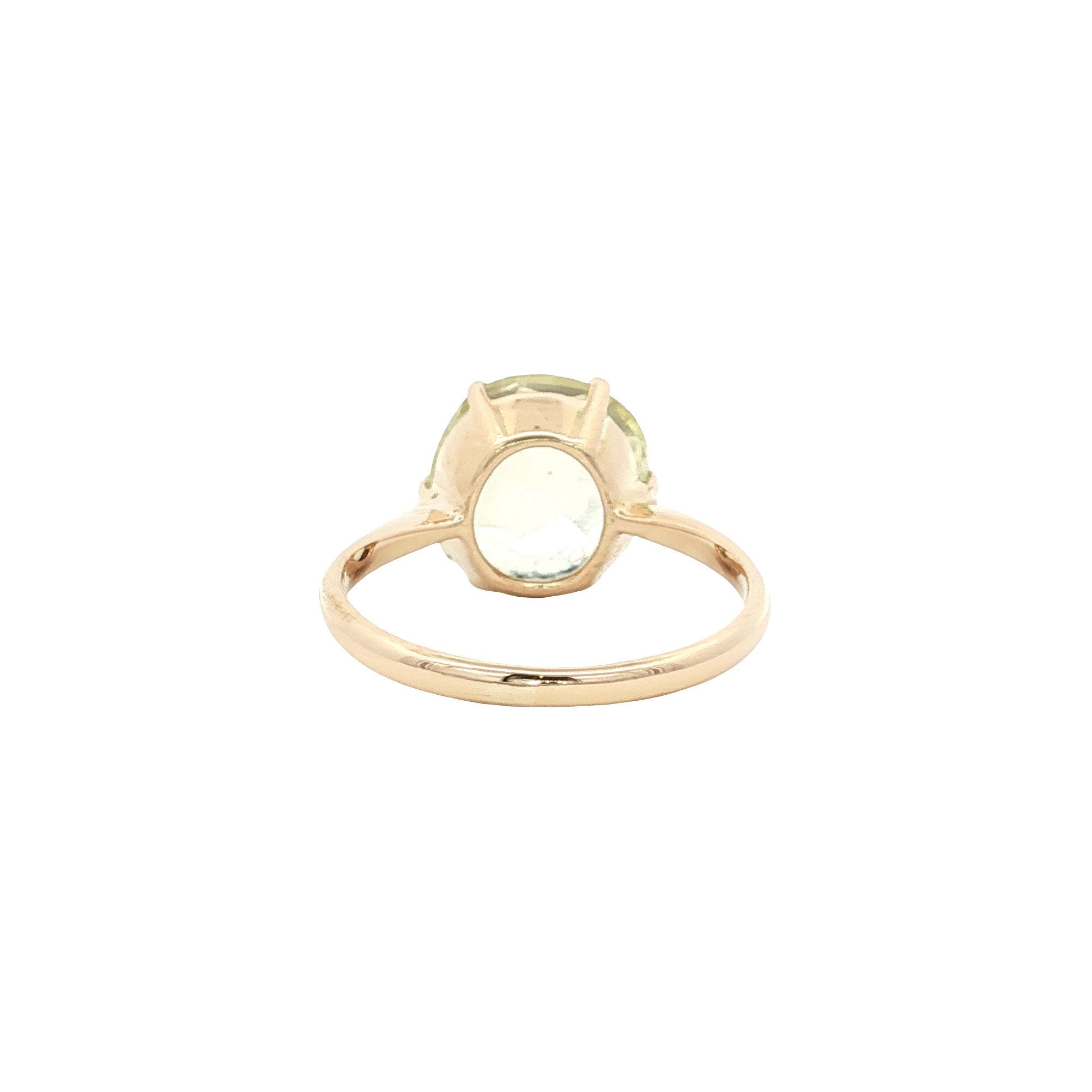 Gouden vintage ring met saffier 14 kt