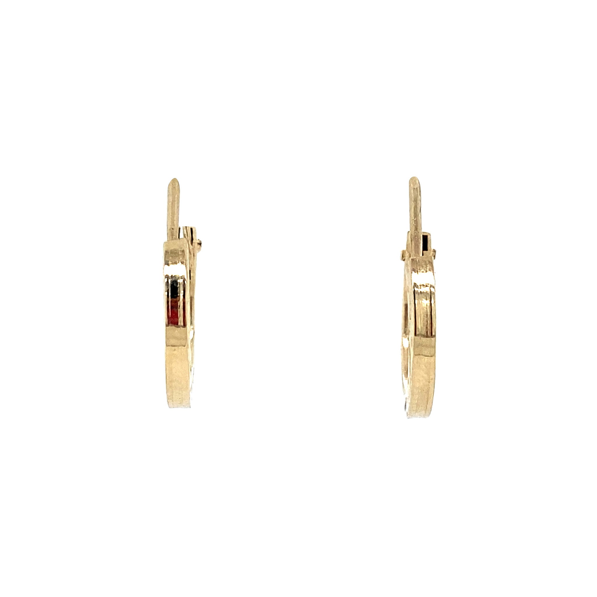 Gouden fantasie oorringen 14 krt