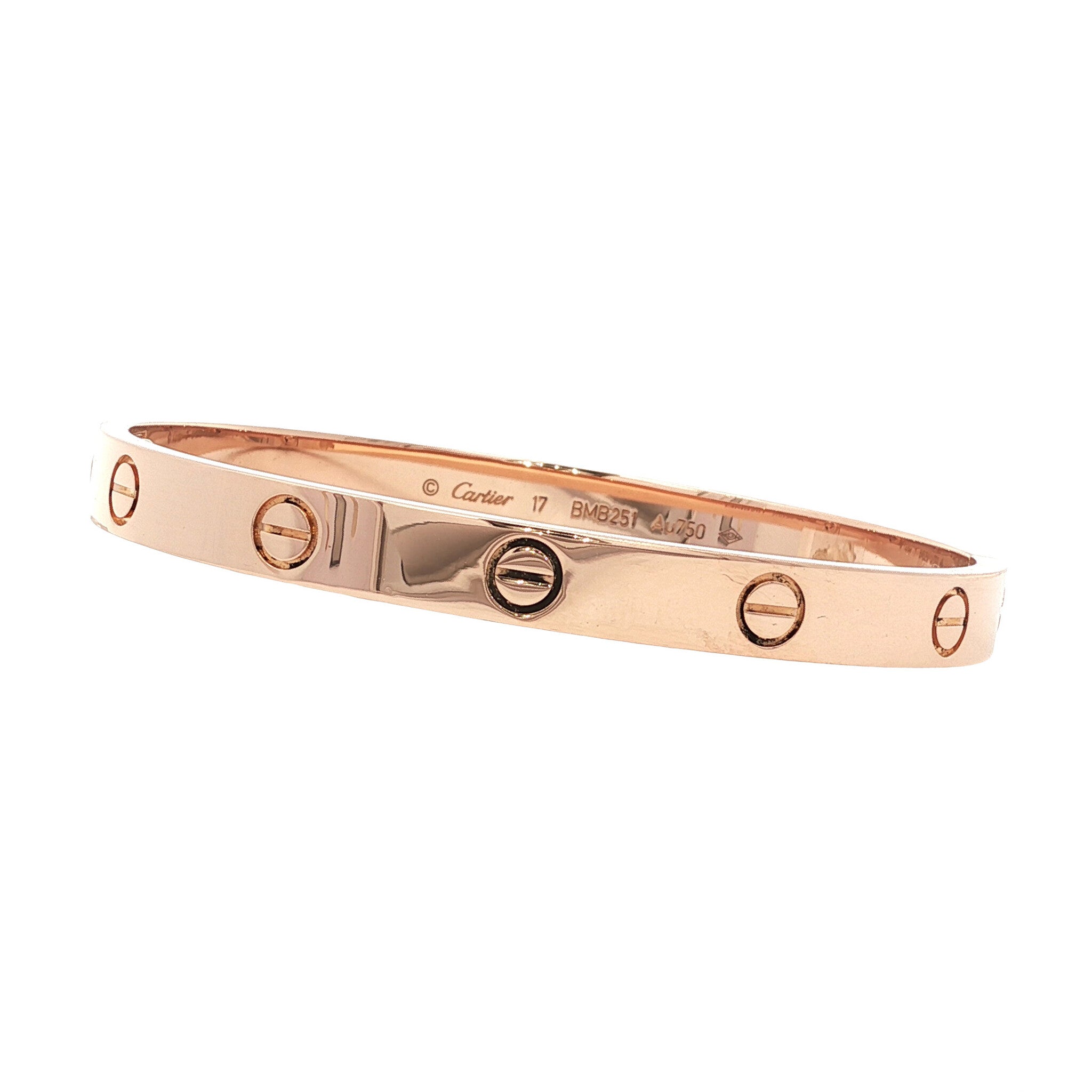 Roségouden vintage Cartier LOVE armband 18 kt