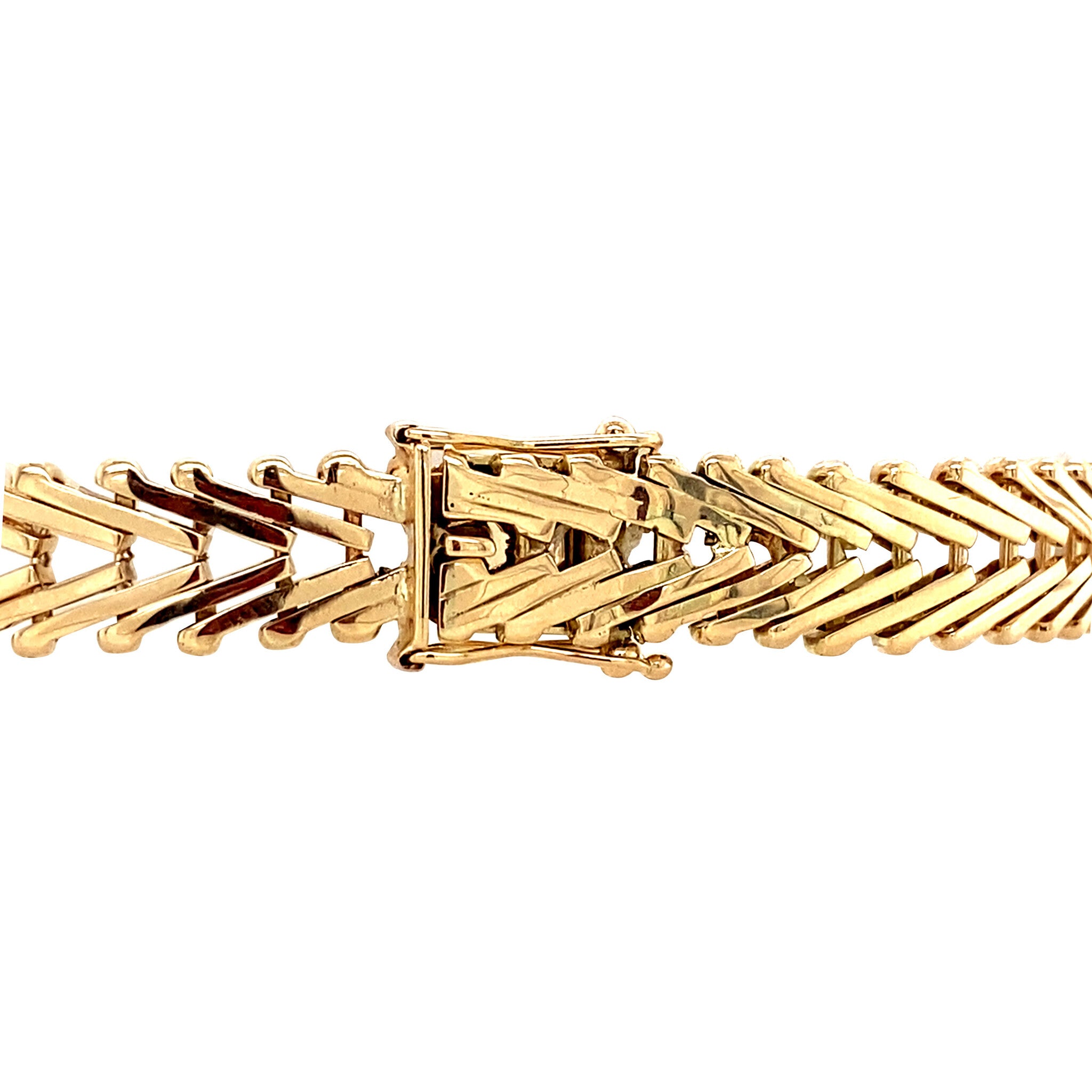 Vintage gold fantasy bracelet, 14 kt