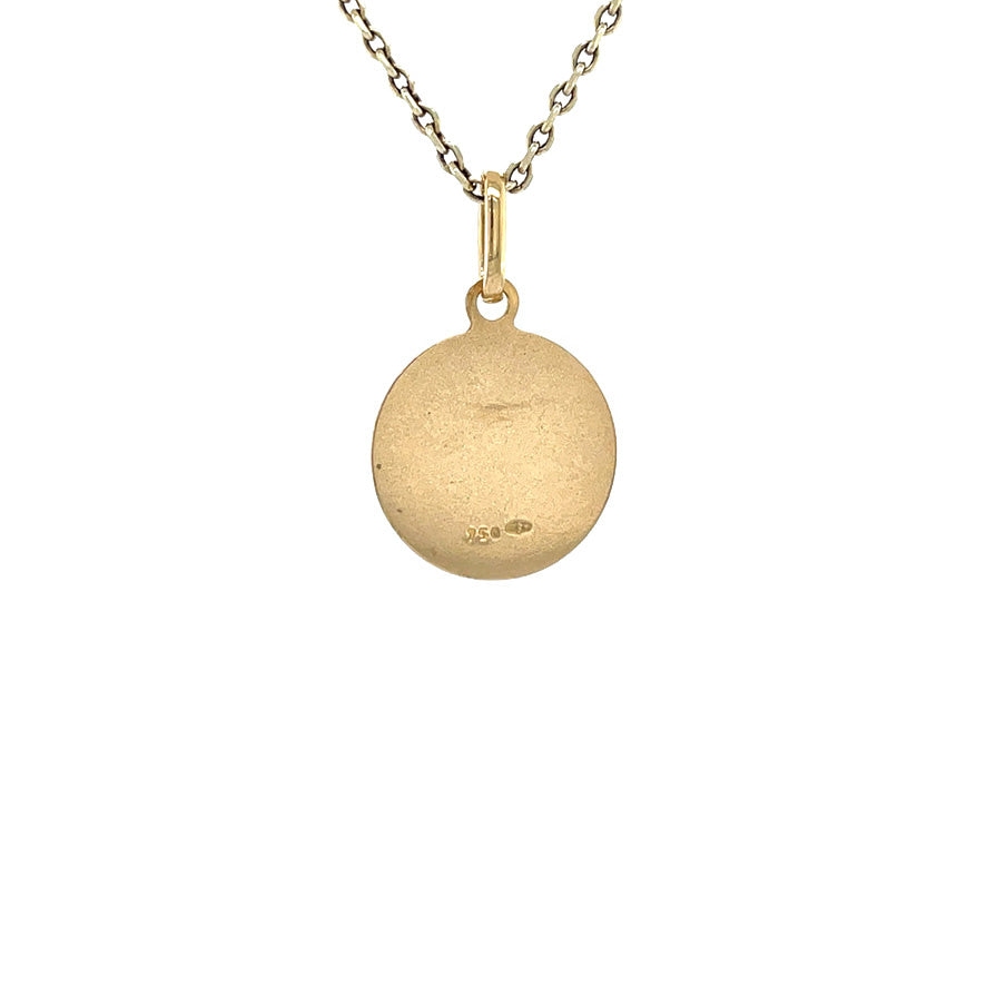 Vintage 18 kt gold Pisces zodiac pendant