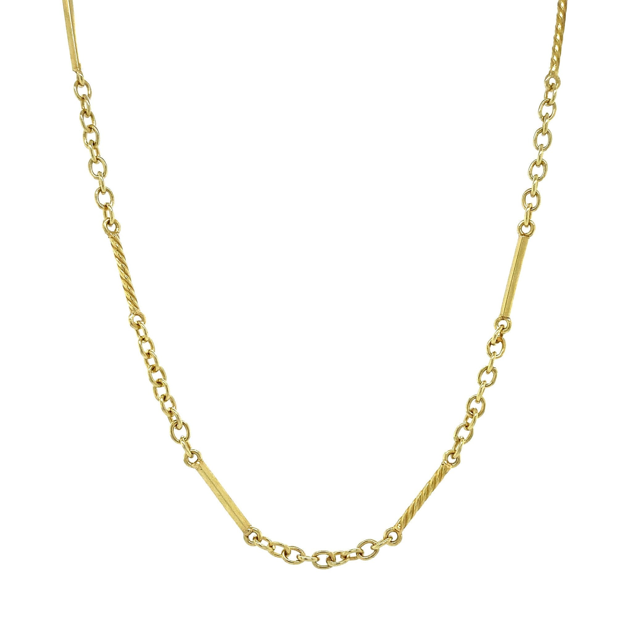 14 kt gold fantasy necklace