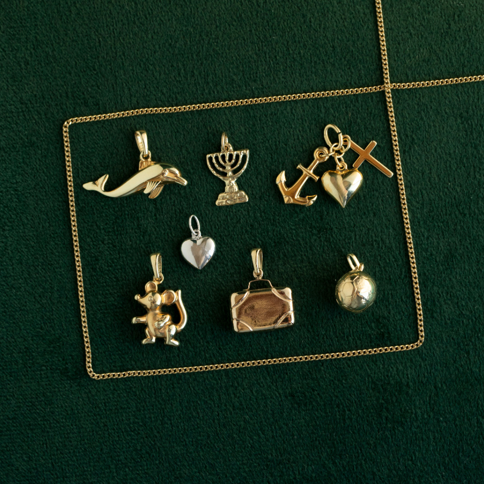 Gouden dolfijn hanger 14 krt