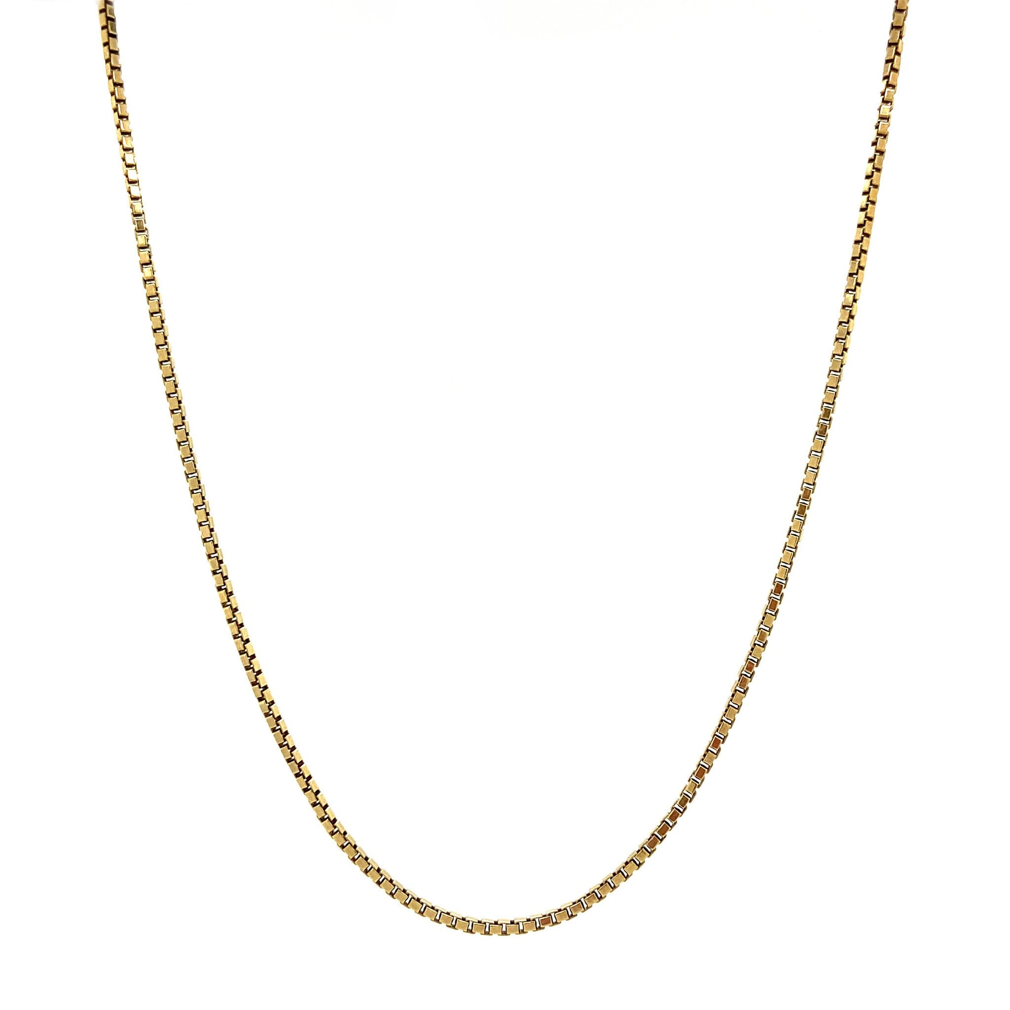 Gold Venetian long necklace 14 kt