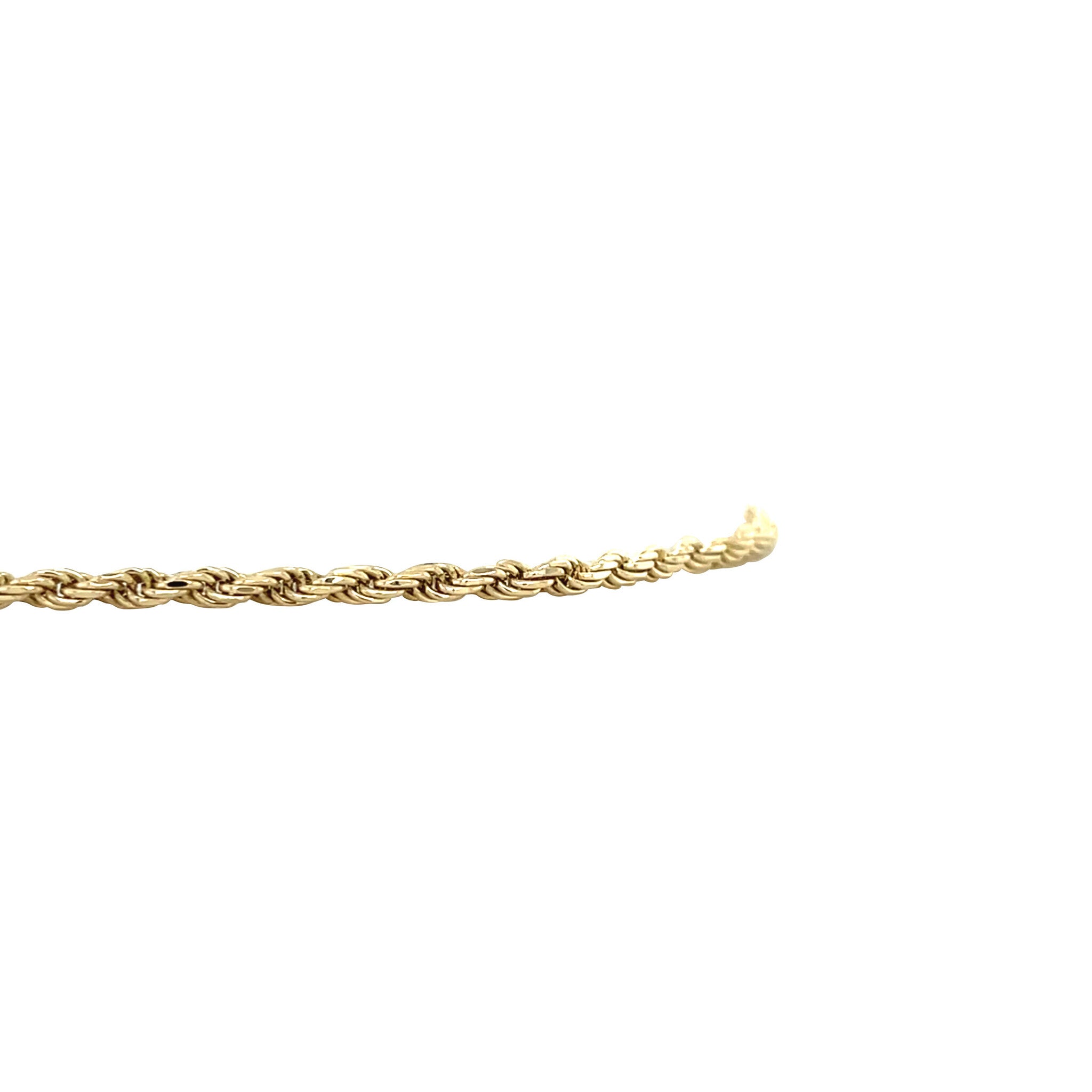 Gouden vintage koord armband 14 kt