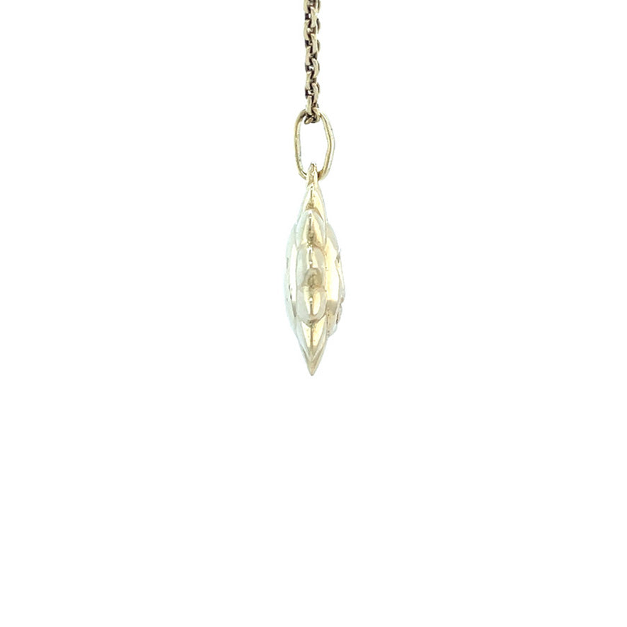 Gold vintage sun pendant 14 kt