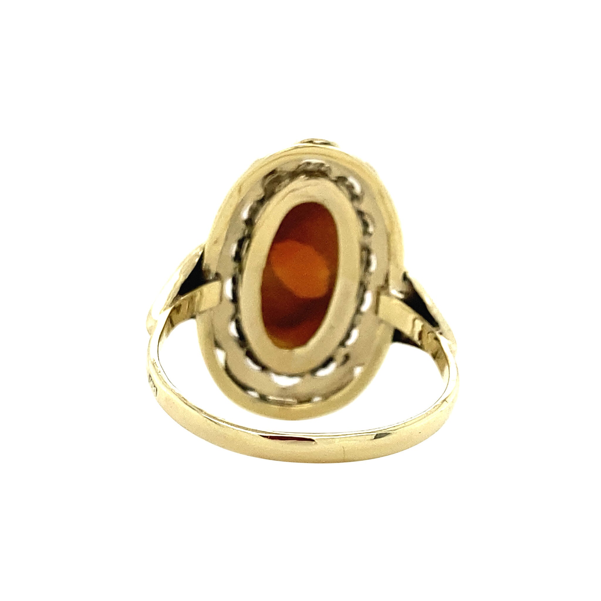 Ring met camee 8 krt