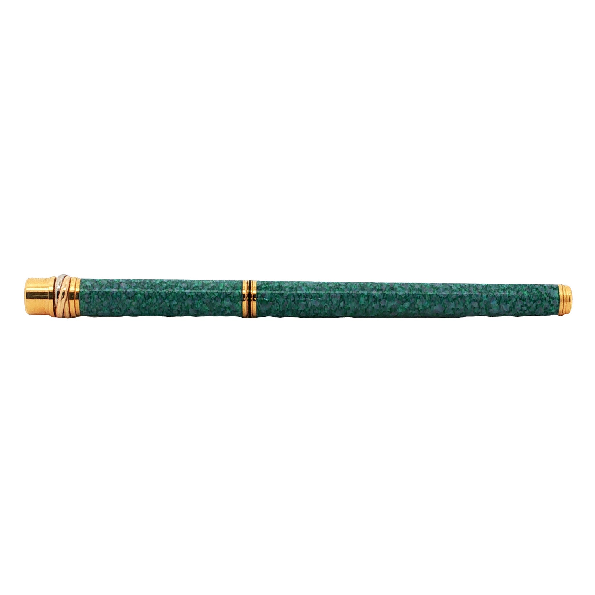 Vintage Cartier must Marble Green Lacquer Fountain Pen