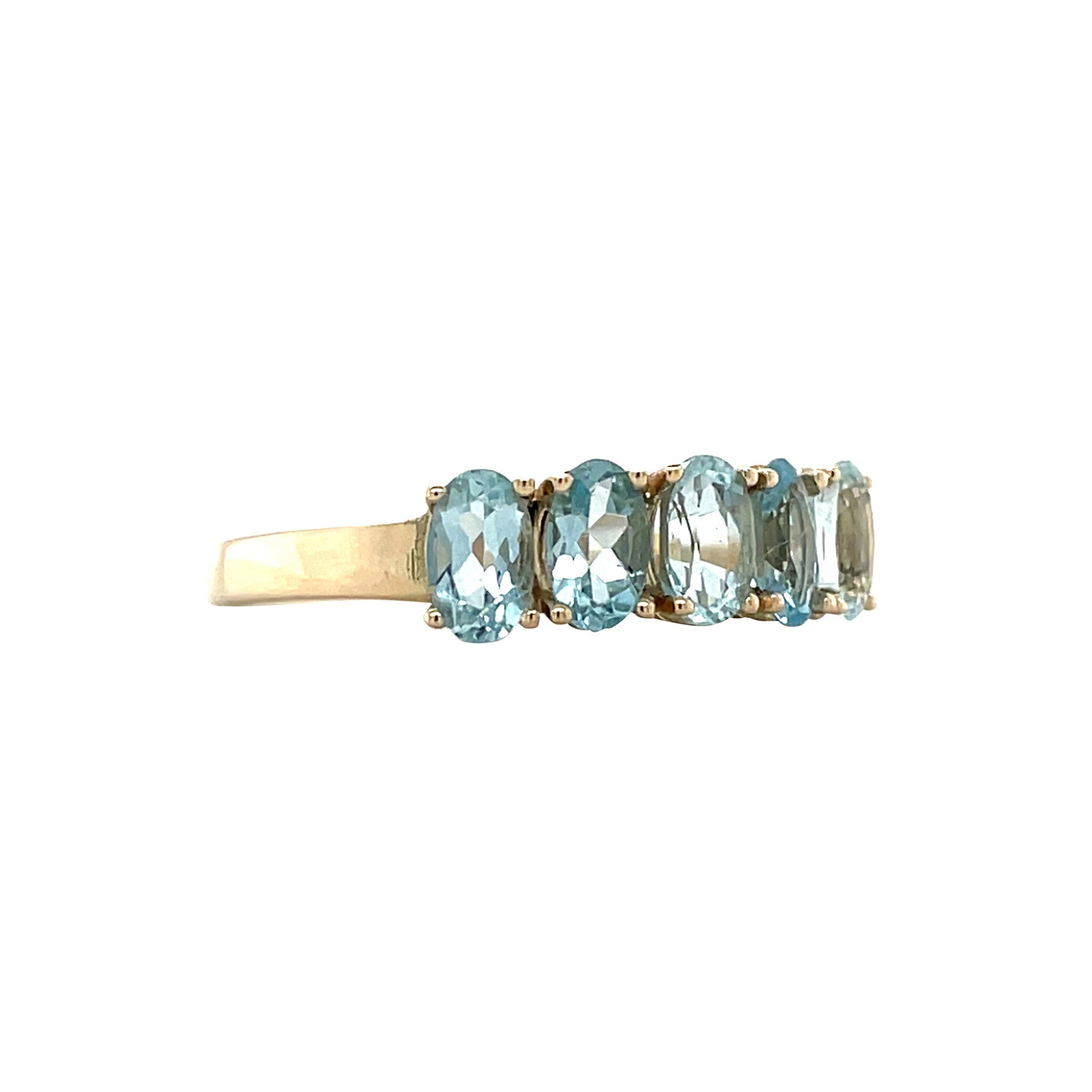 Josephine ring 14 kt - Aqua