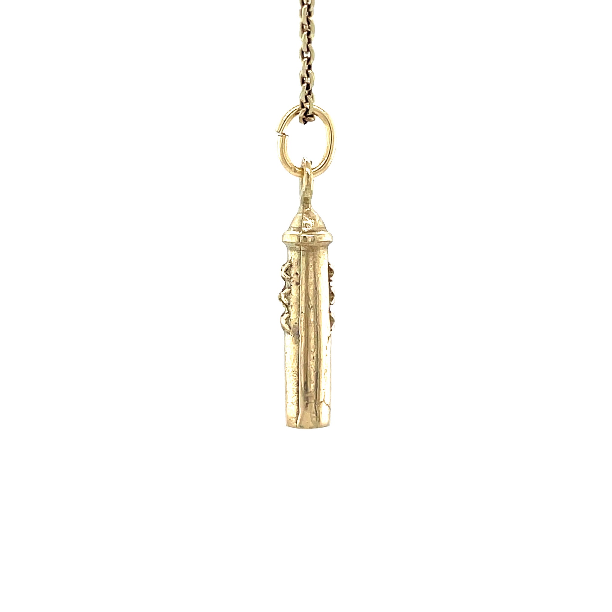 Gouden vintage Amsterdammertje hanger 14 krt