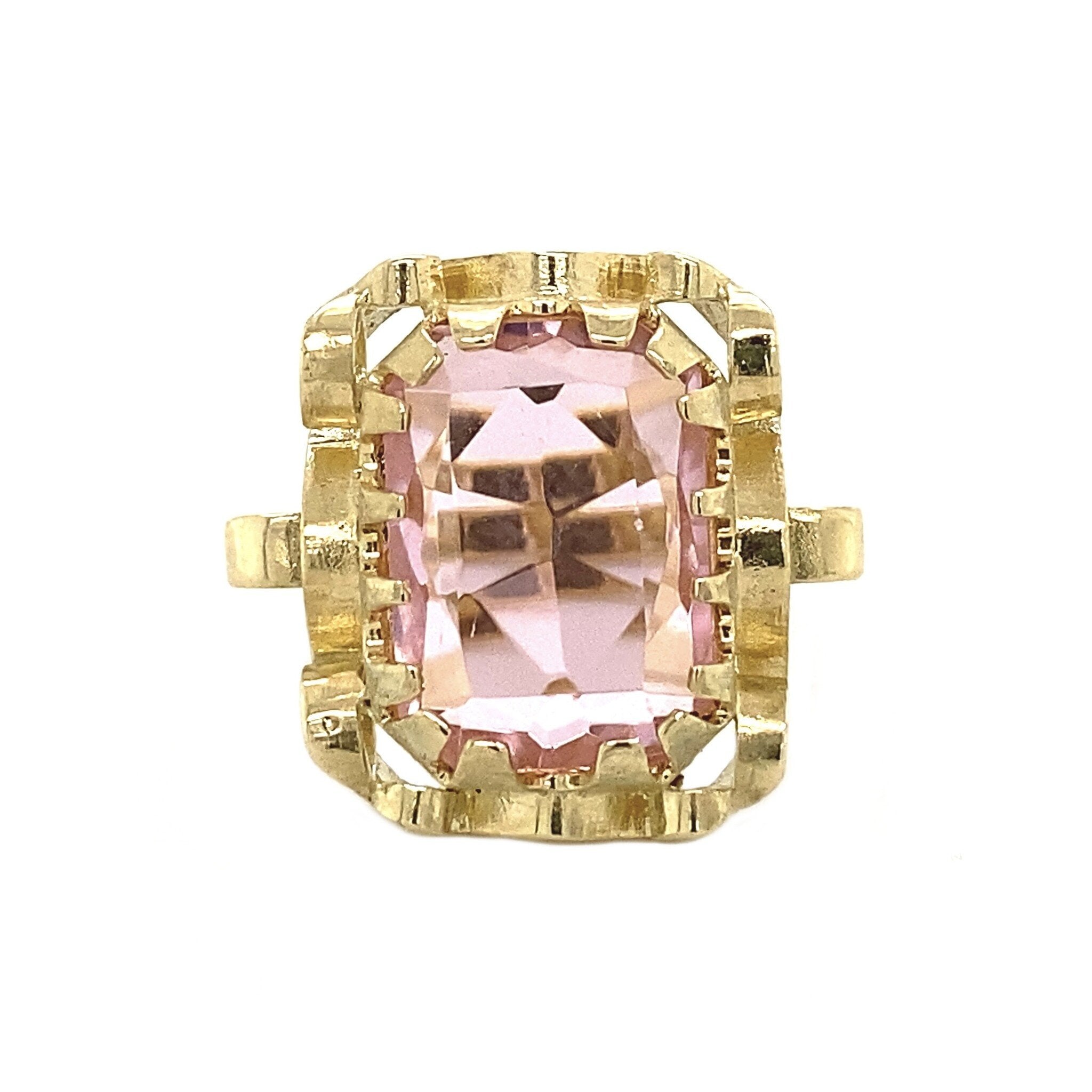 Queen's ring 14 krt - Pink Sakura