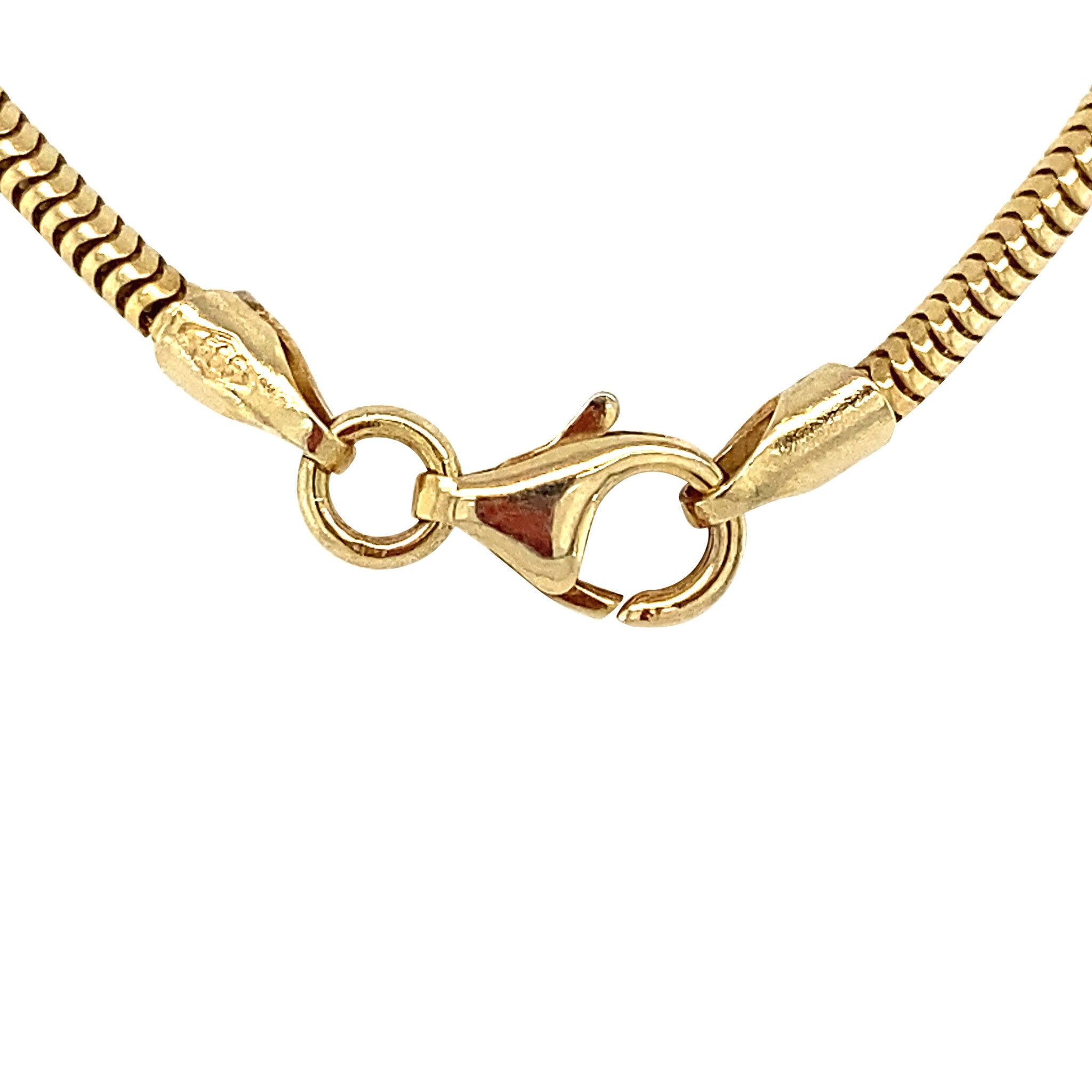 Gouden slang collier 14 krt