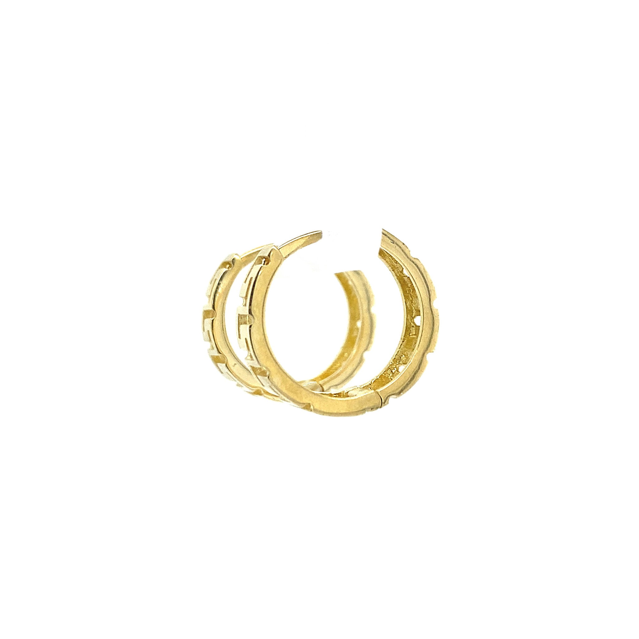 Gouden fantasie oorringen 14 krt