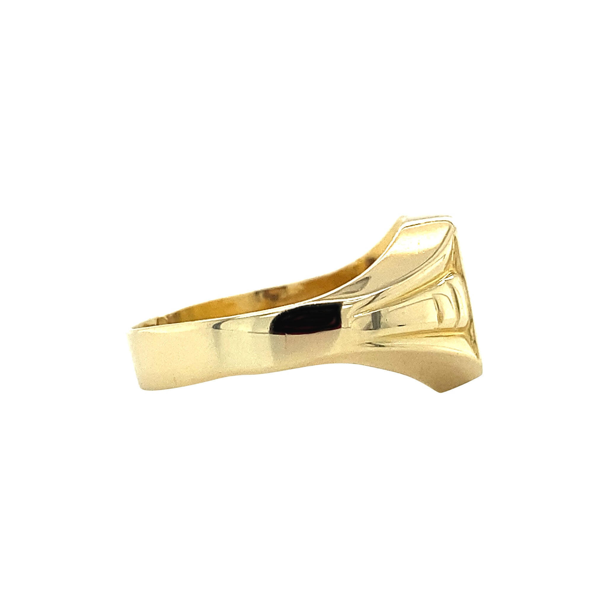 14 kt gold signet ring