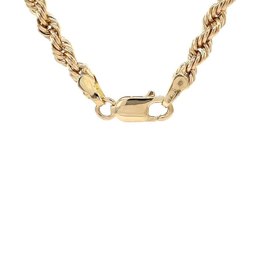 Gouden vintage koord collier 14 krt