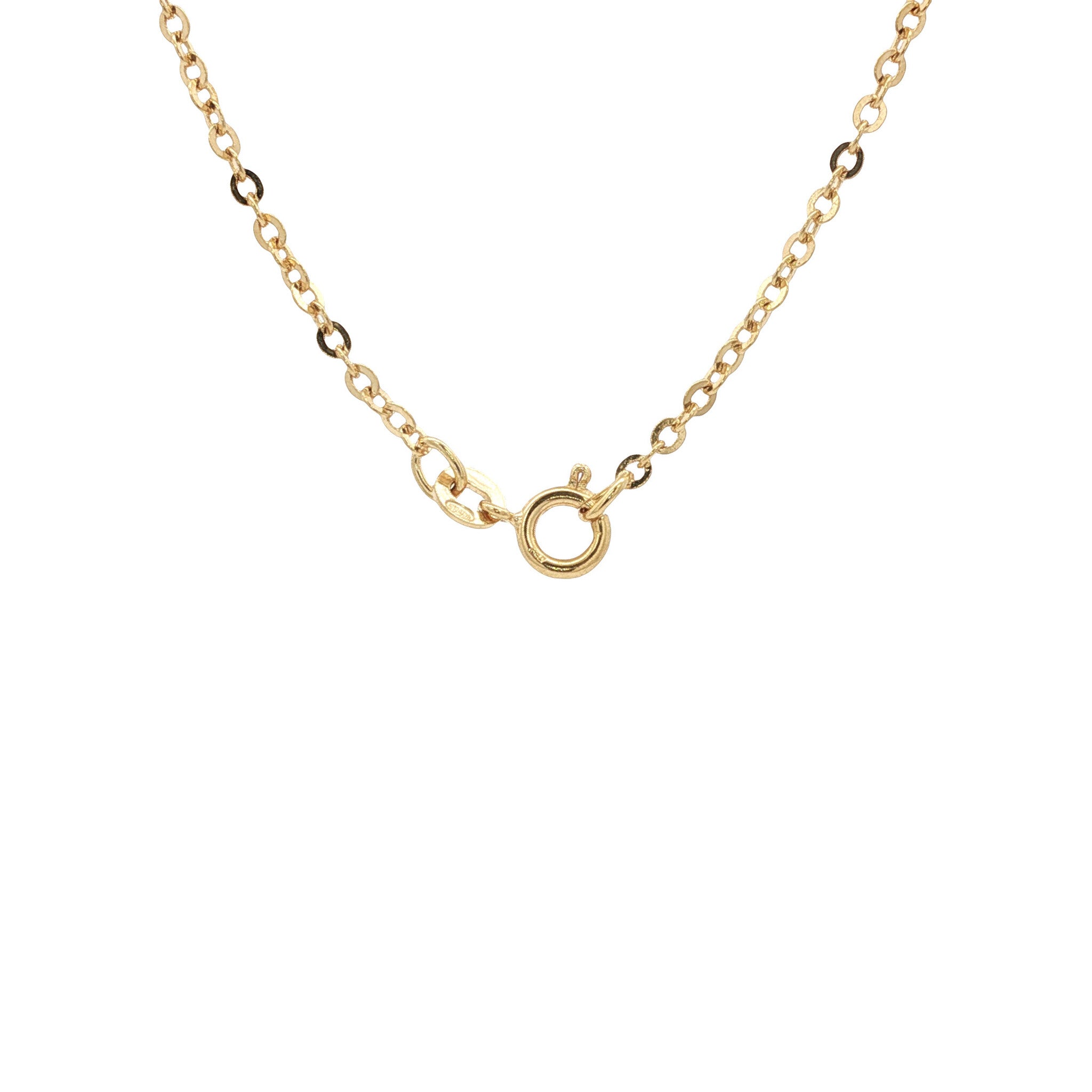 Gouden anker collier 18 kt