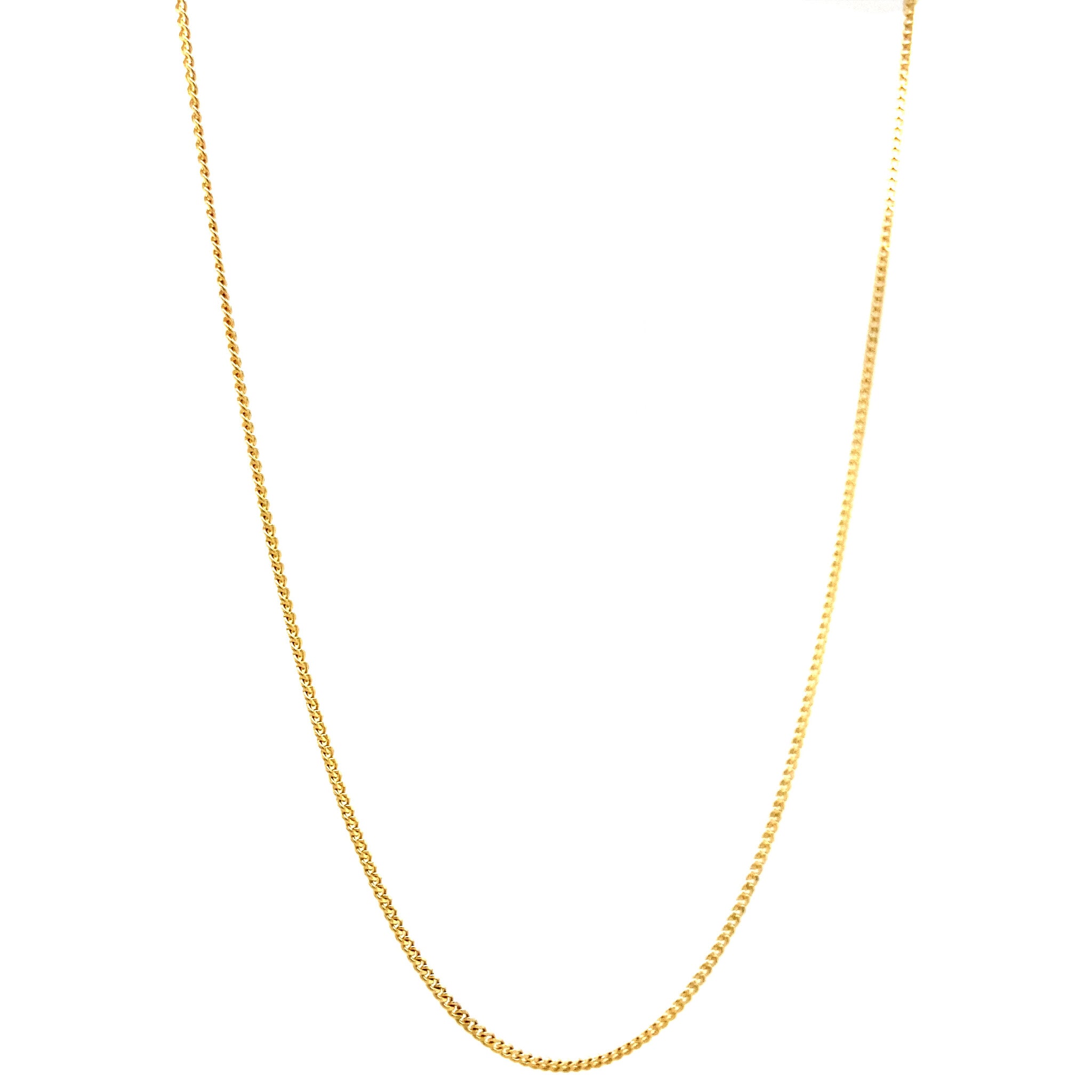 14 kt gold gourmet chain, 45 cm