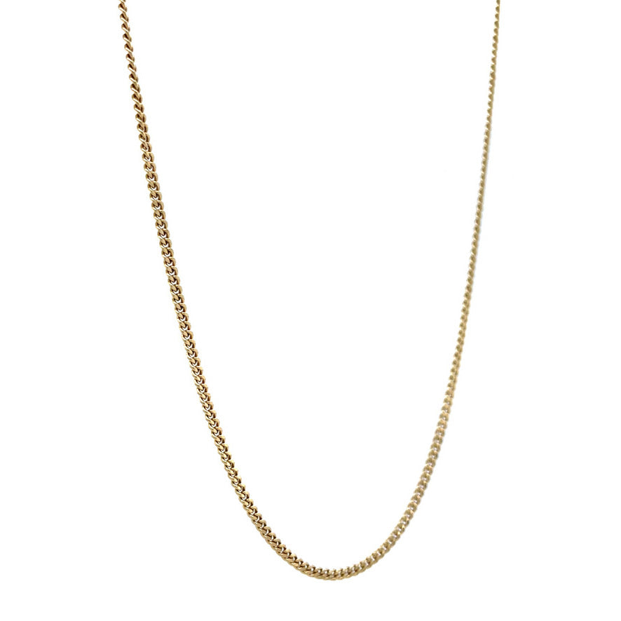 Vintage 14 kt gold gourmet-length necklace