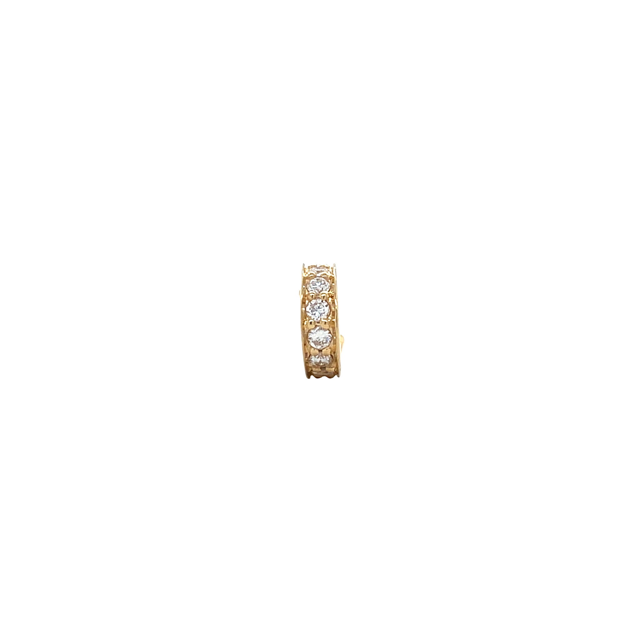 Gouden vintage earcuff met diamant 18 krt
