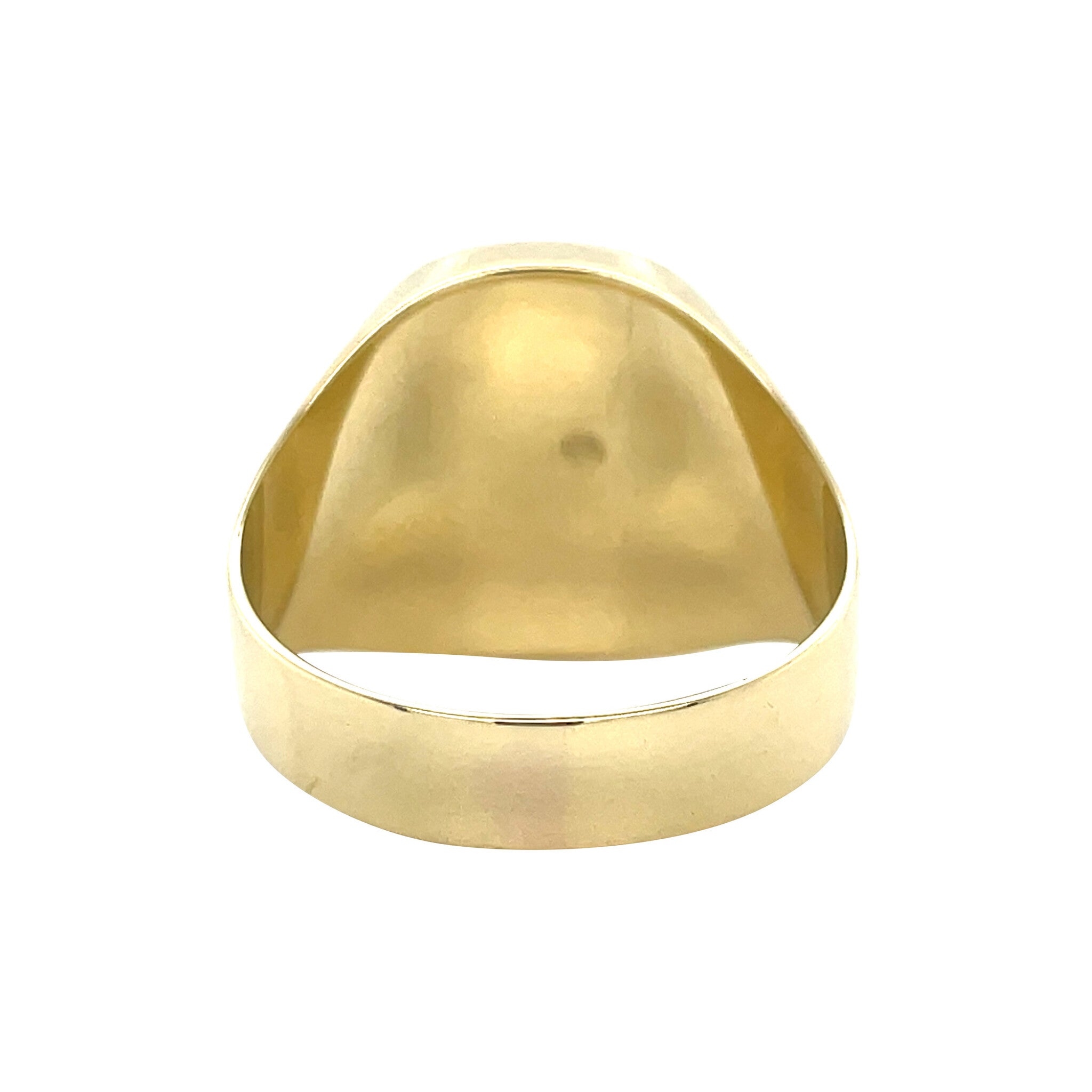 Gold vintage signet ring with onyx 14 kt