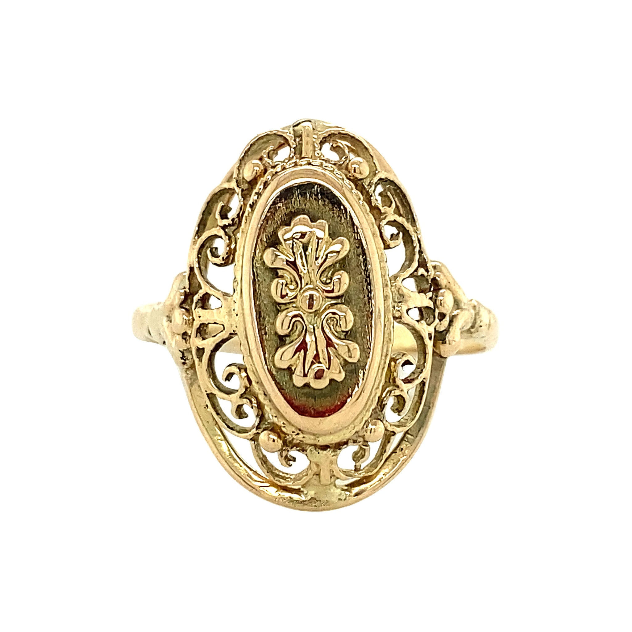 14 kt gold fantasy ring