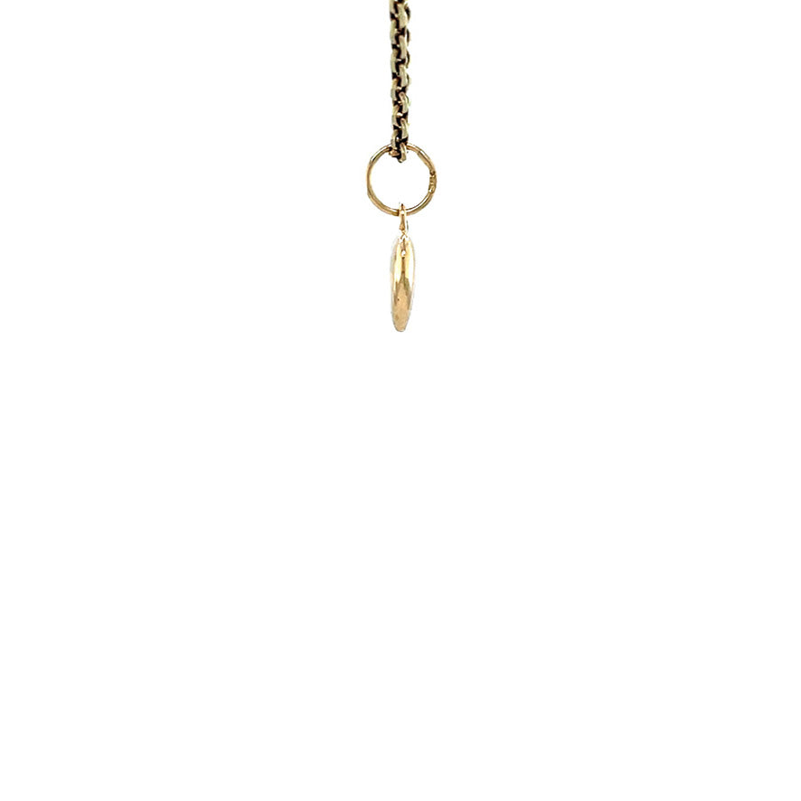 Vintage gold heart pendant 14 kt
